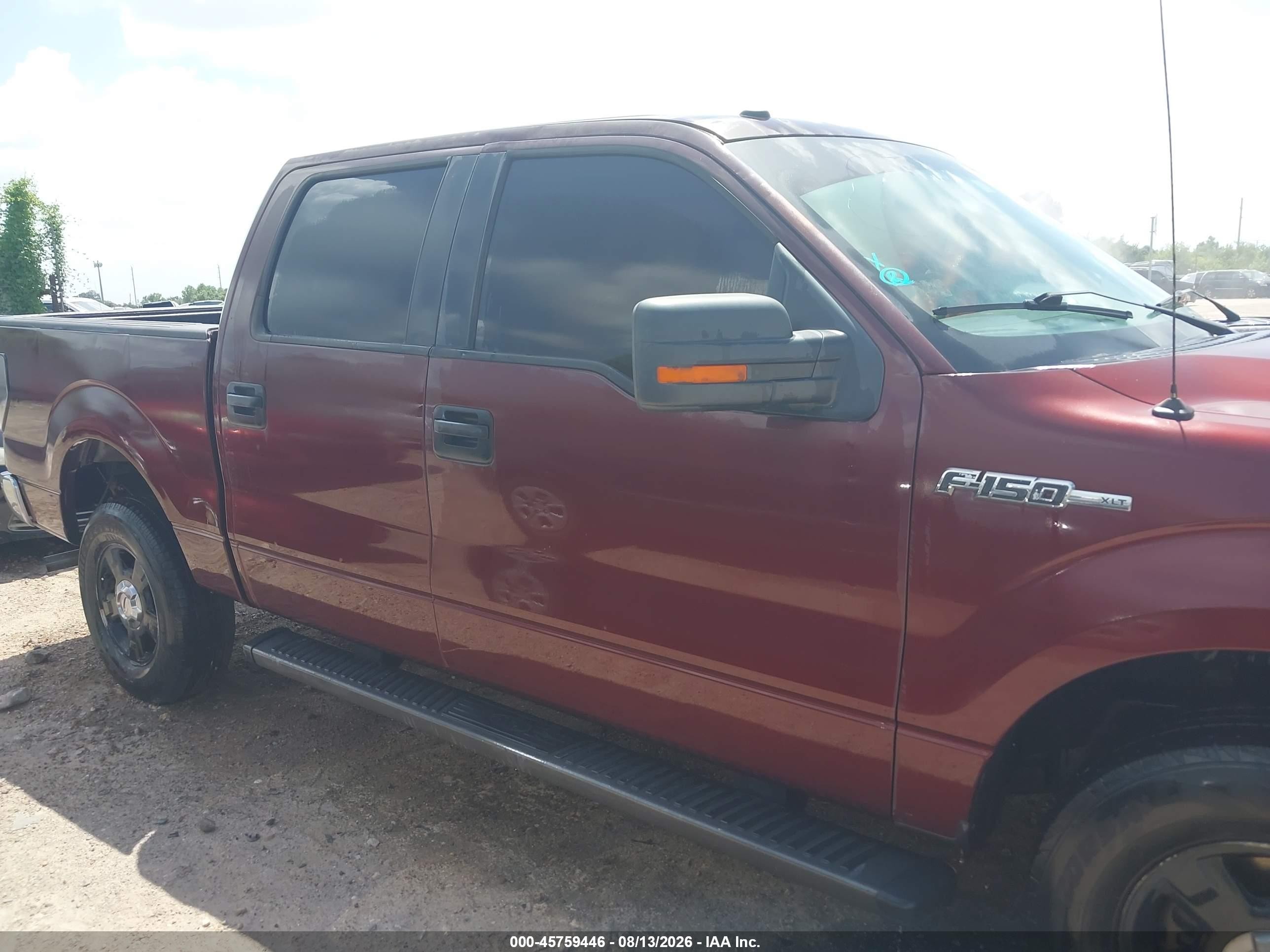2010 Ford F-150 Fx2 Sport/xl/xlt Maroon vin: 1FTEW1C85AKA13957