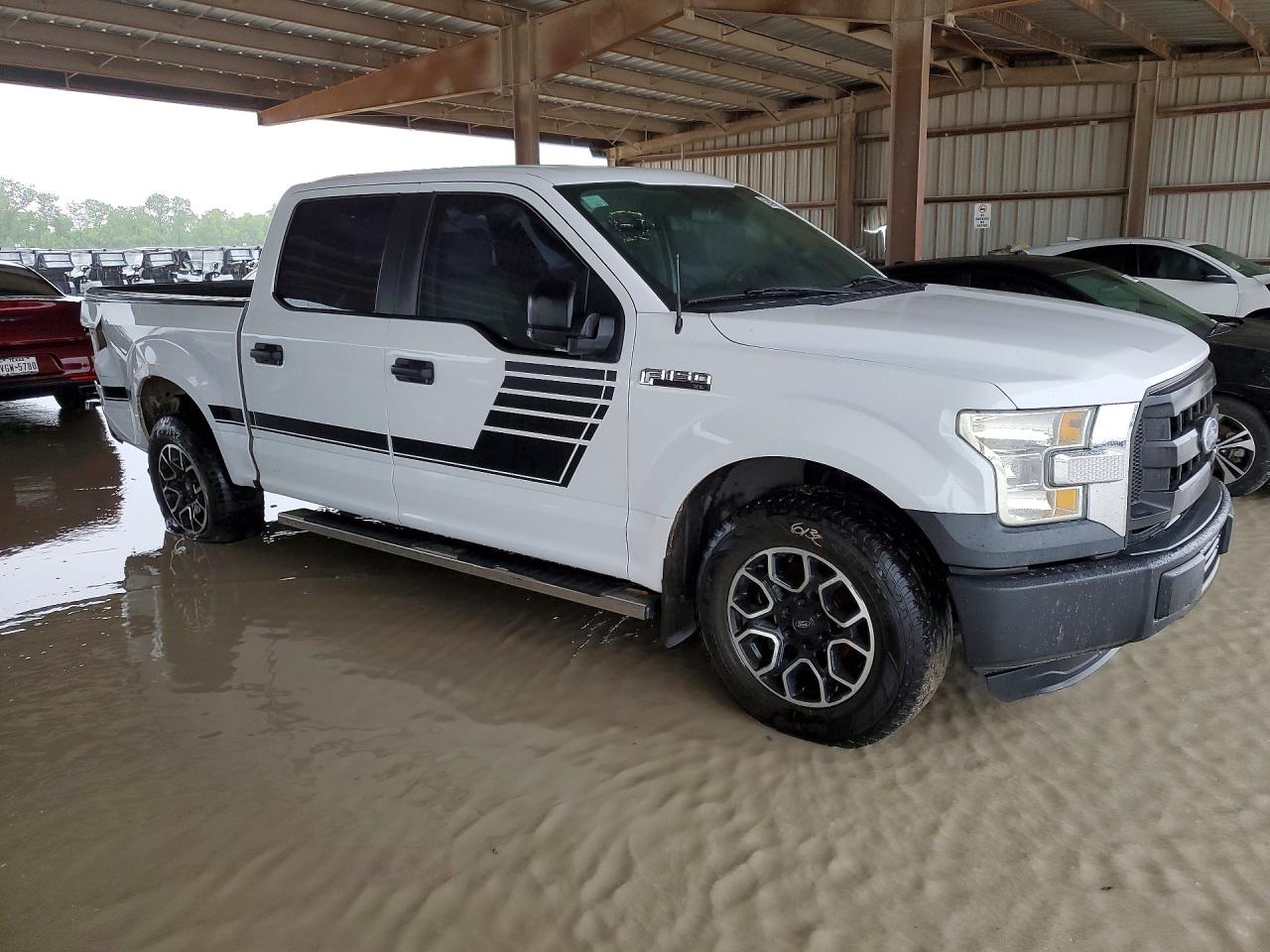 2015 Ford F150 Supercrew White vin: 1FTEW1C85FKF07629