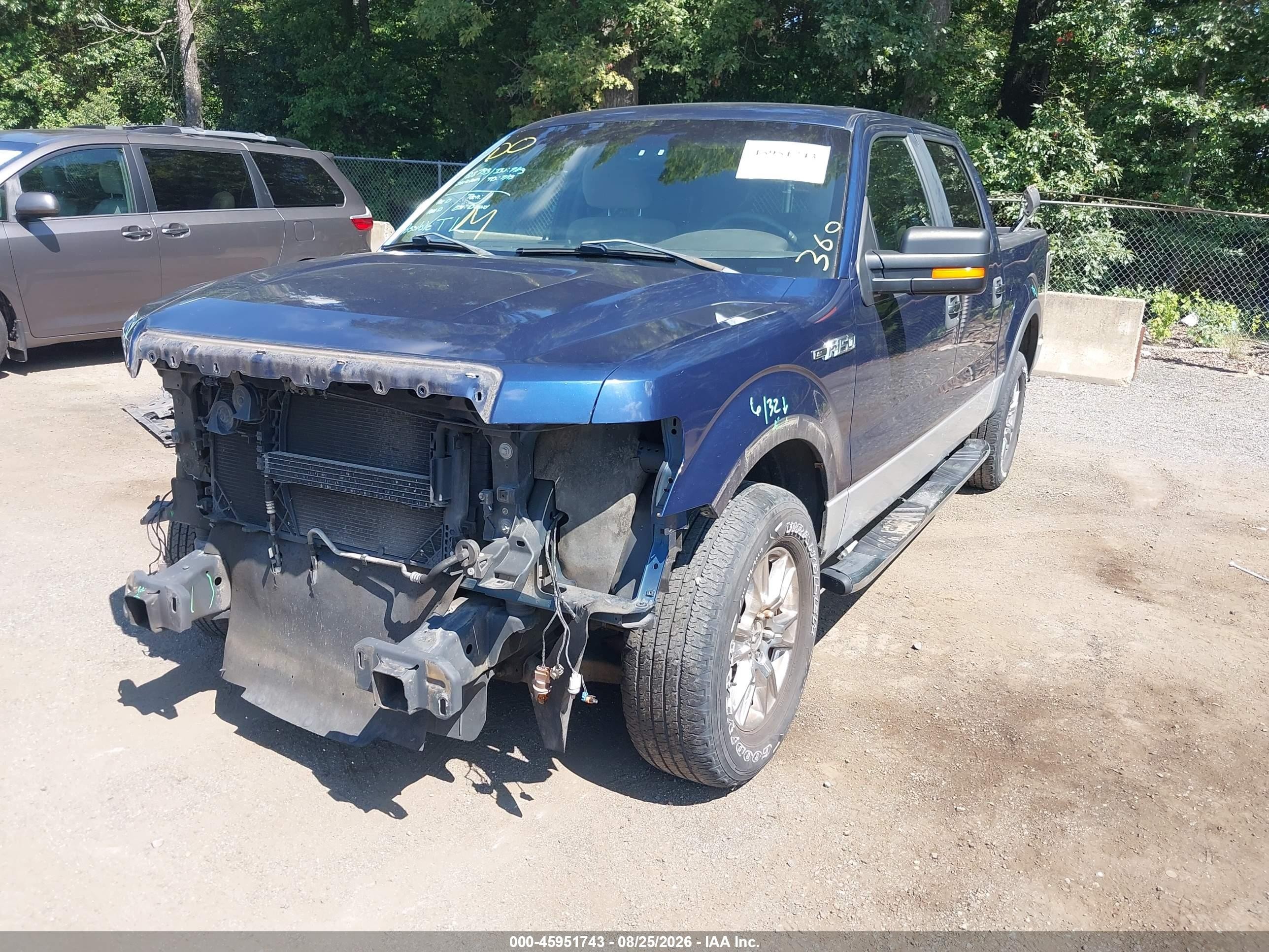 2010 Ford F-150 Fx2 Sport/xl/xlt Blue vin: 1FTEW1C86AFA11434