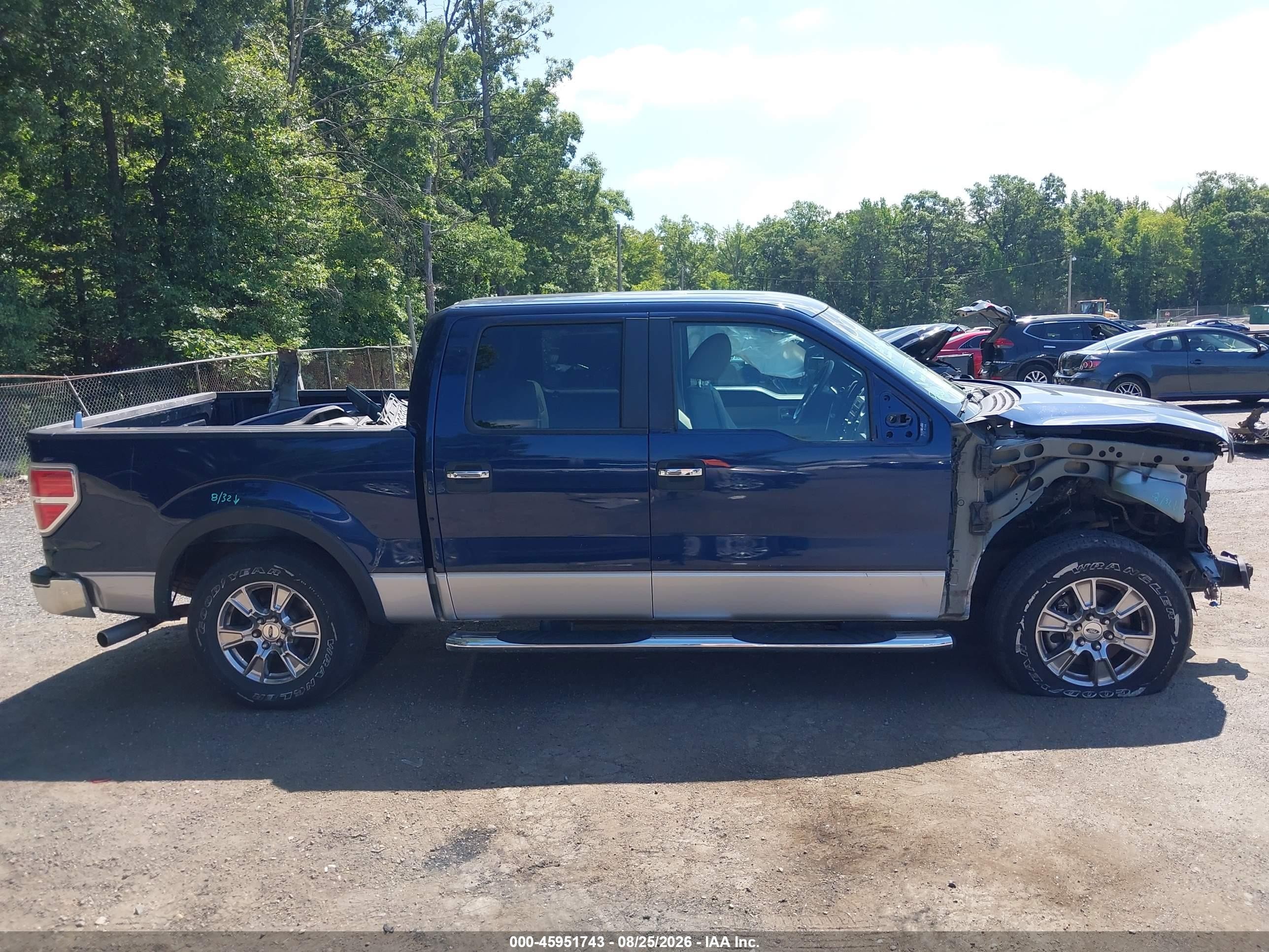2010 Ford F-150 Fx2 Sport/xl/xlt Blue vin: 1FTEW1C86AFA11434