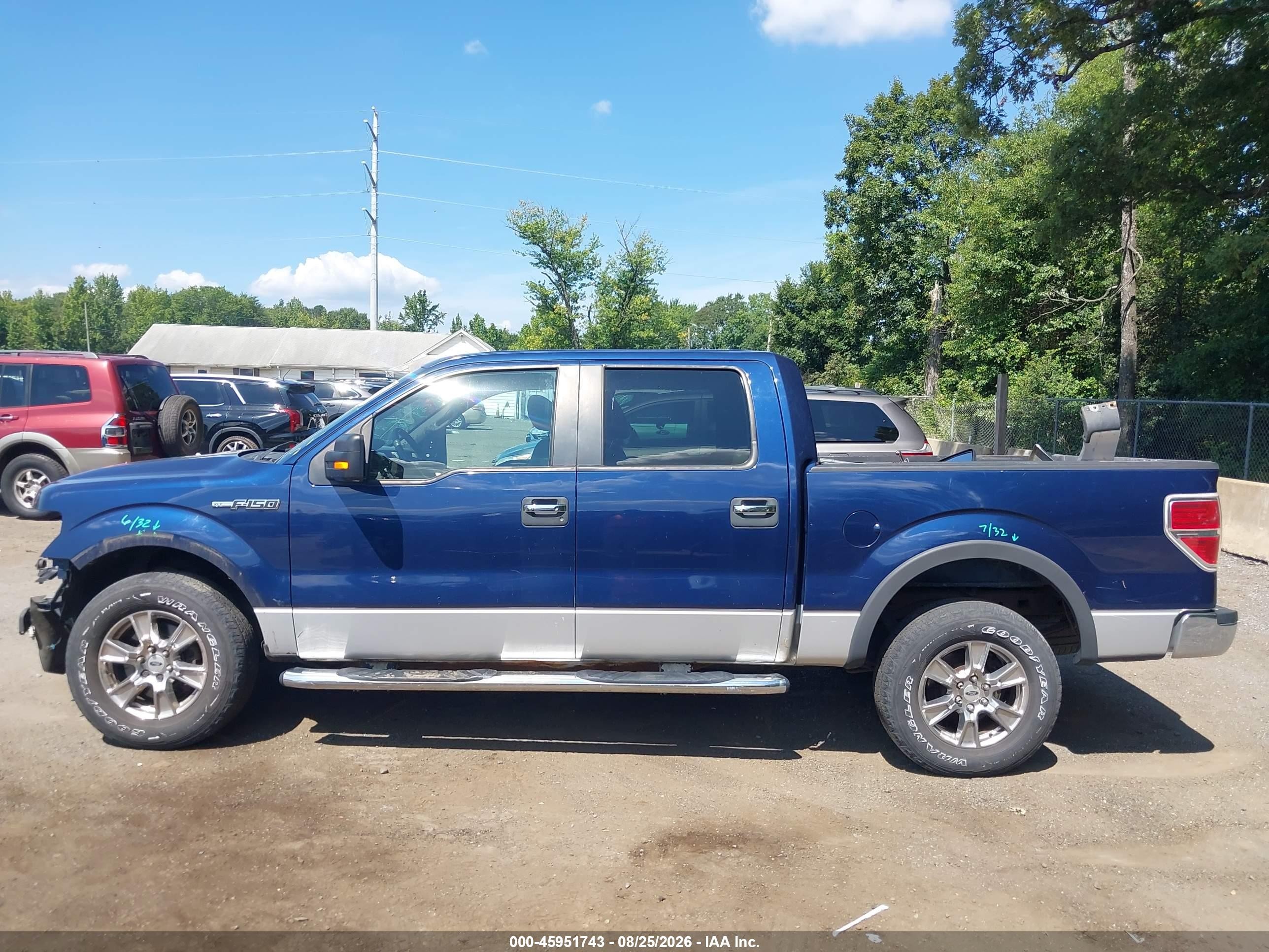 2010 Ford F-150 Fx2 Sport/xl/xlt Blue vin: 1FTEW1C86AFA11434