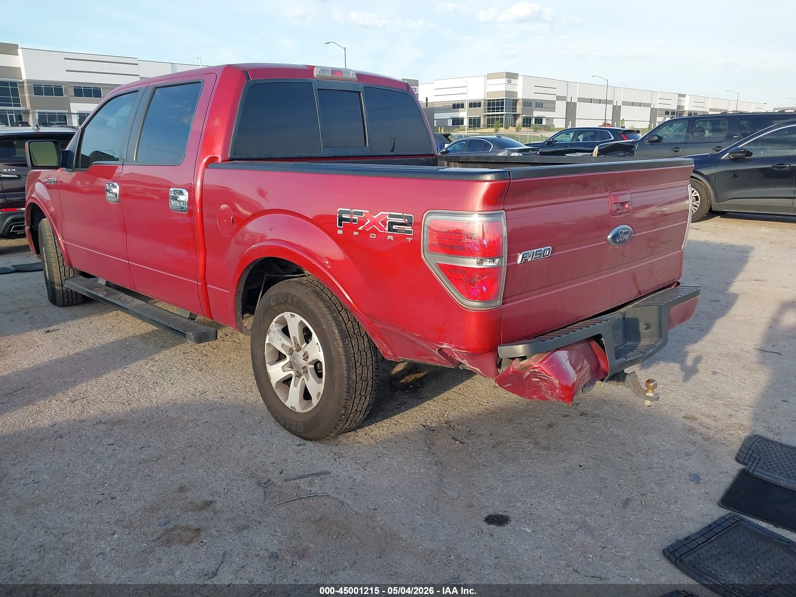 2010 Ford F-150 Fx2 Sport Red vin: 1FTEW1C86AKB57663