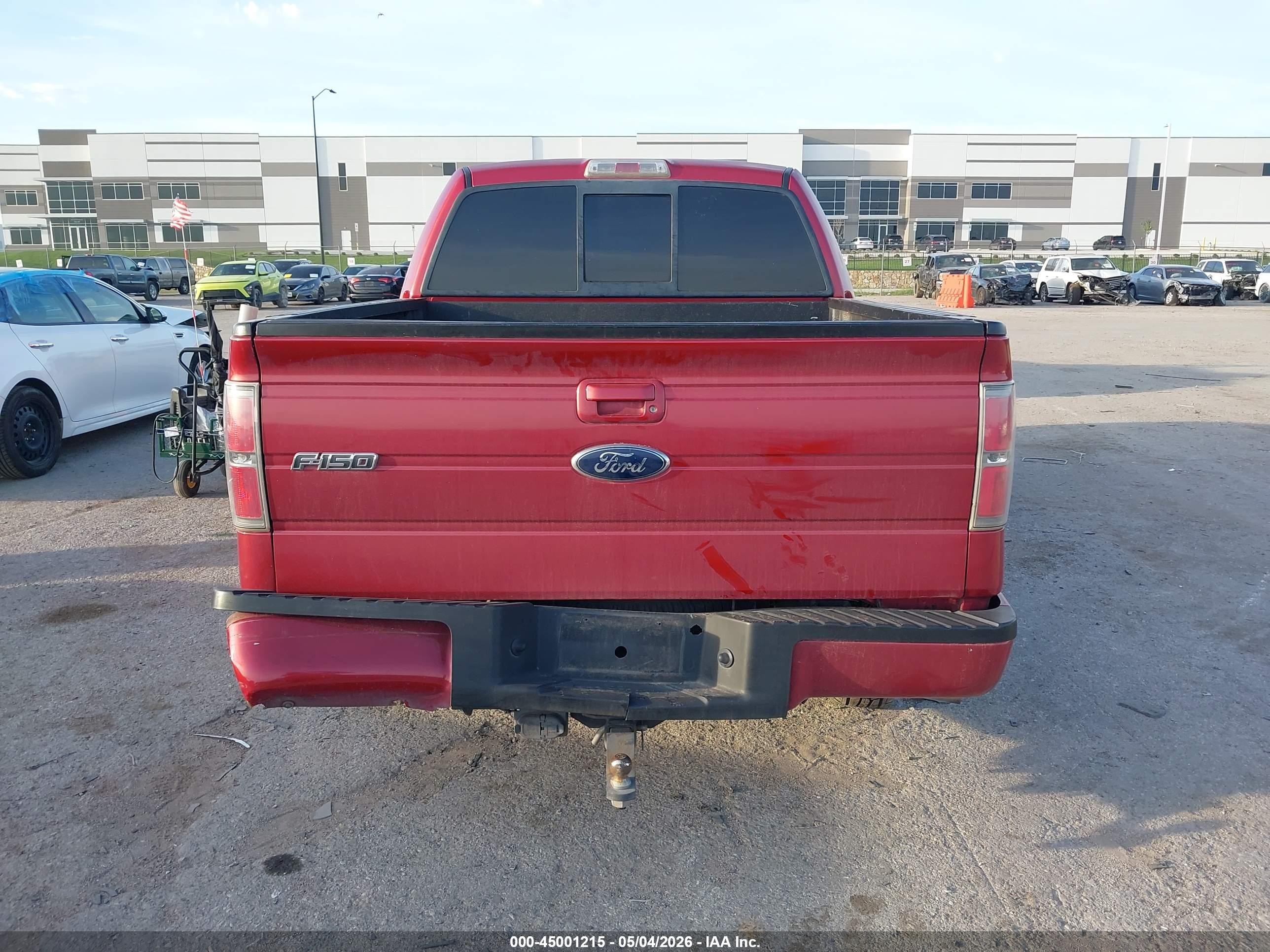 2010 Ford F-150 Fx2 Sport Red vin: 1FTEW1C86AKB57663