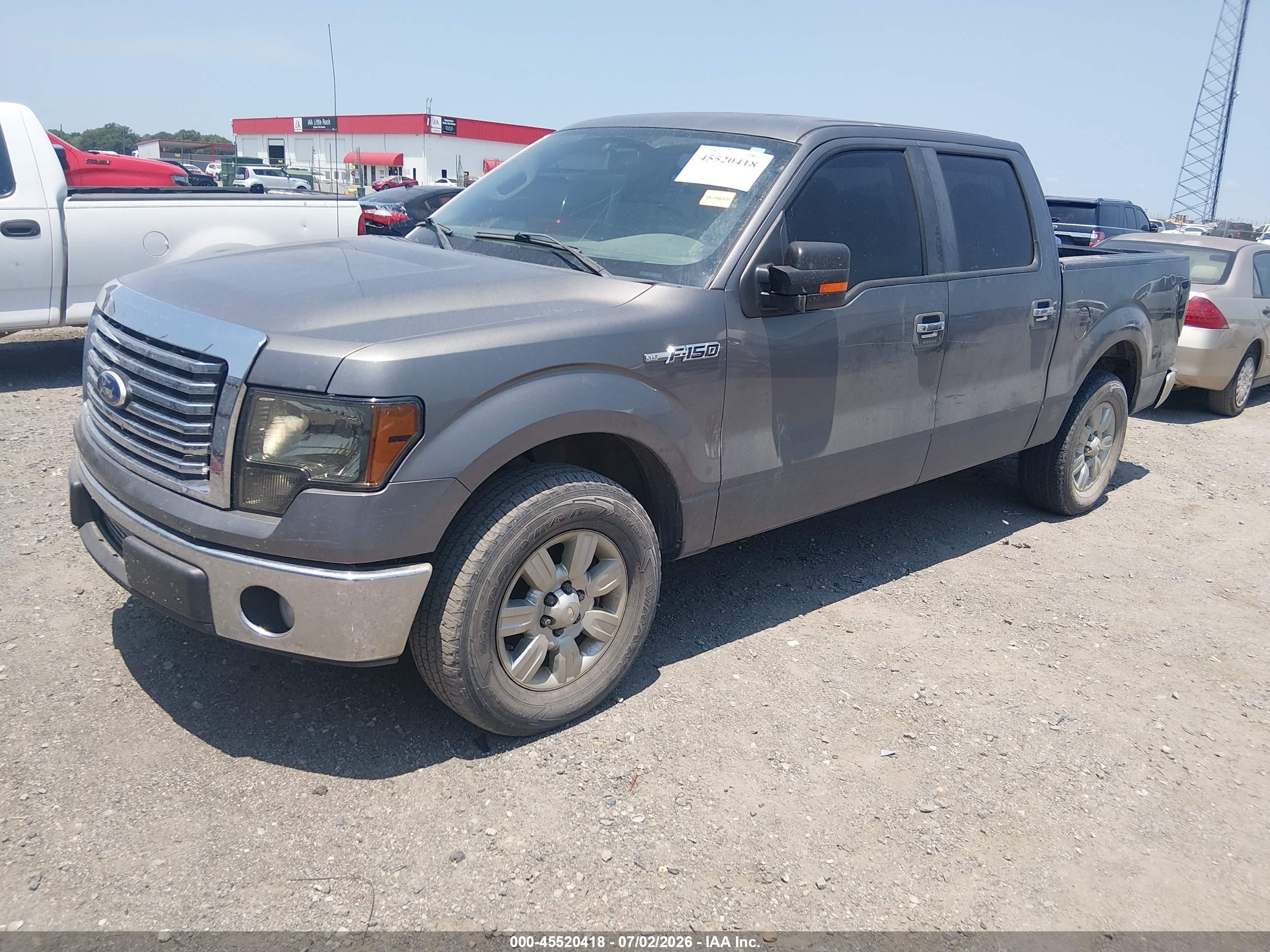 2010 Ford F-150 Fx2 Sport/xl/xlt Gray vin: 1FTEW1C87AFC44772