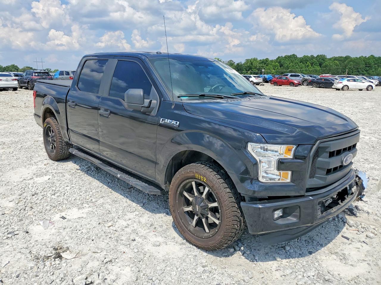 2015 Ford F150 Supercrew Black vin: 1FTEW1C87FFB86668
