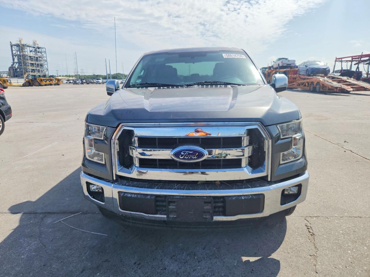 2015 Ford F150 Supercrew Gray vin: 1FTEW1C87FKD29500