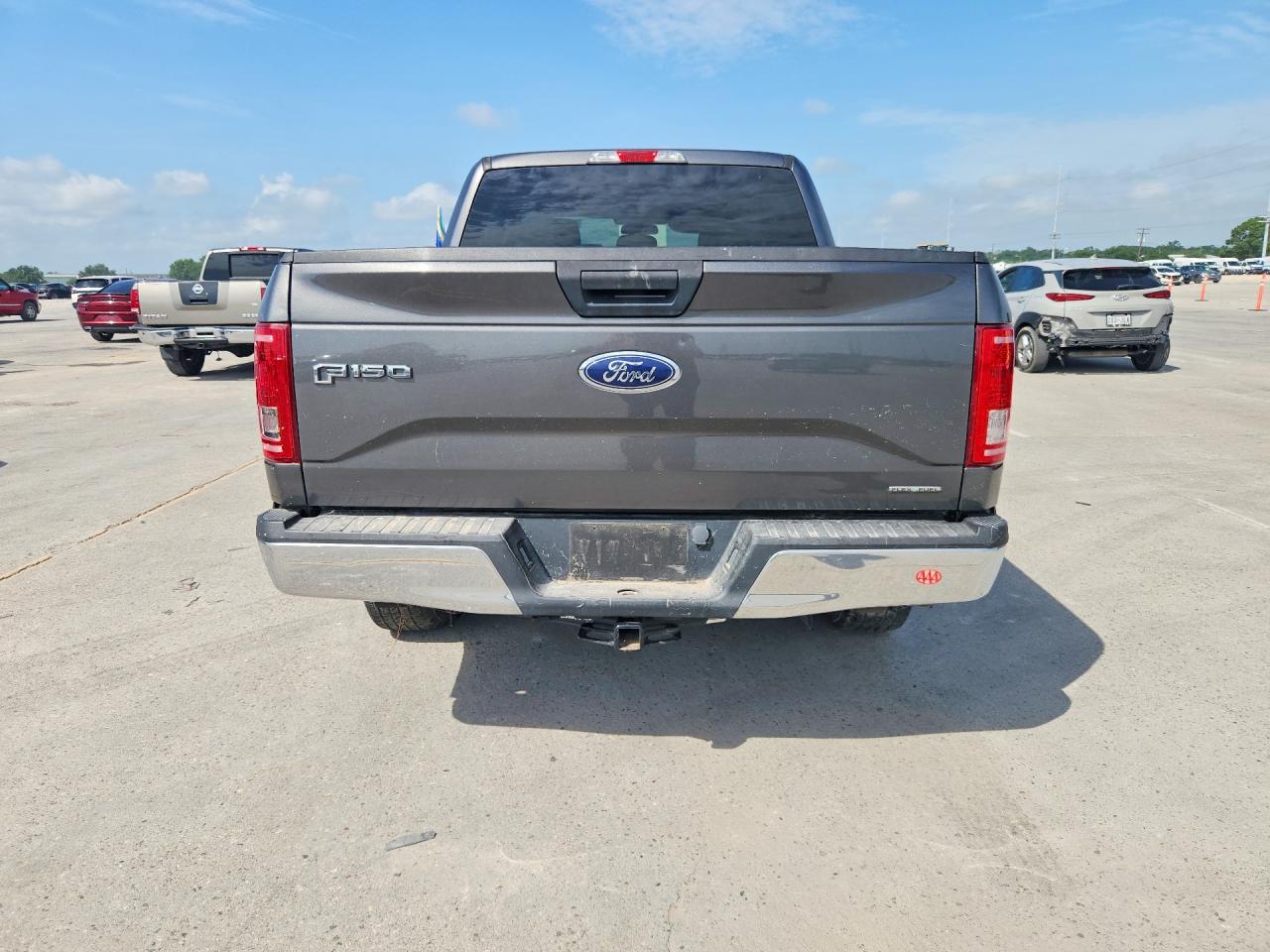 2015 Ford F150 Supercrew Gray vin: 1FTEW1C87FKD29500