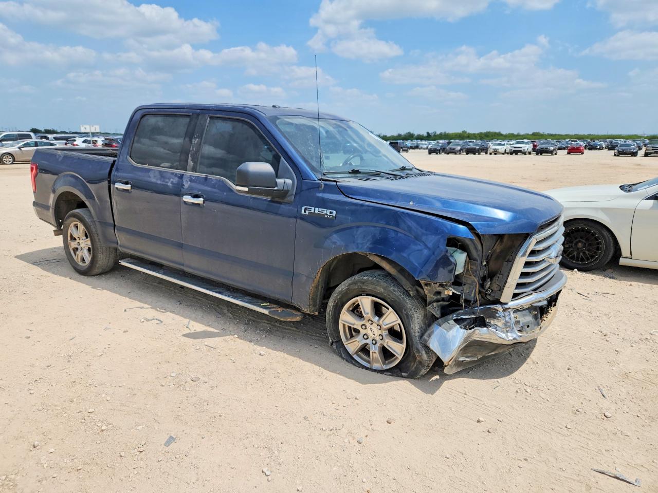 2015 Ford F150 Supercrew Blue vin: 1FTEW1C87FKE54609