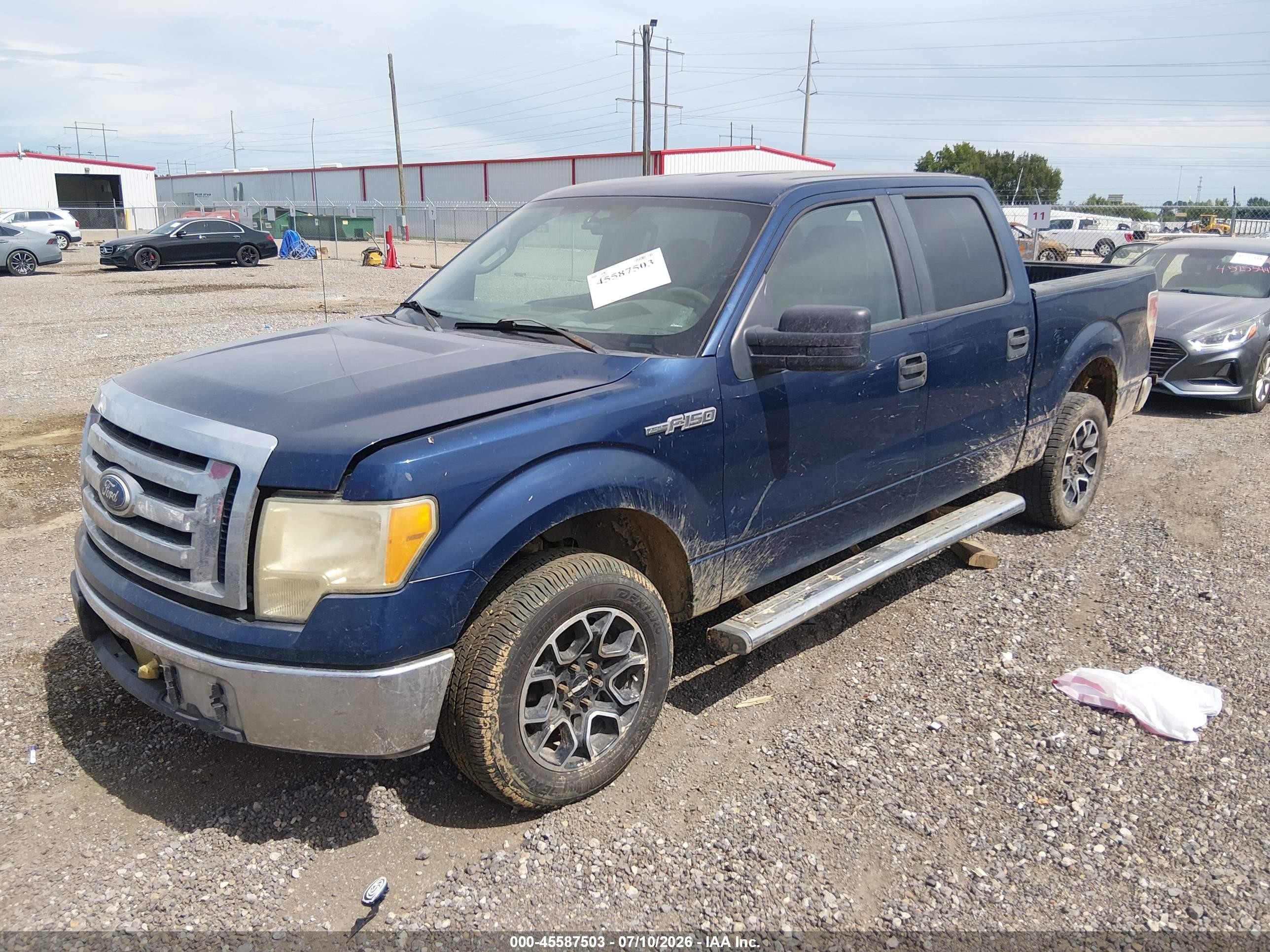 2010 Ford F-150 Fx2 Sport/xl/xlt Blue vin: 1FTEW1C88AFD29880