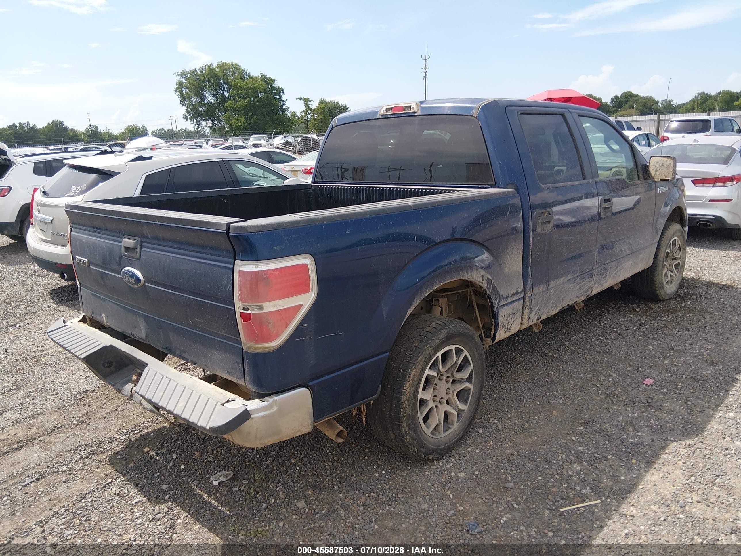 2010 Ford F-150 Fx2 Sport/xl/xlt Blue vin: 1FTEW1C88AFD29880