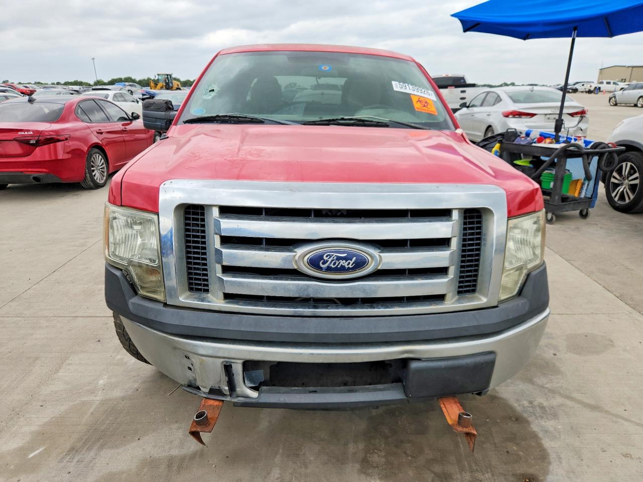 2010 Ford F150 Supercrew Red vin: 1FTEW1C89AFC56485