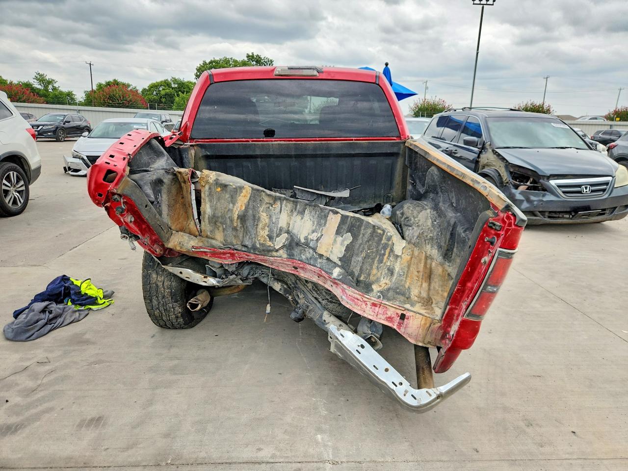 2010 Ford F150 Supercrew Red vin: 1FTEW1C89AFC56485