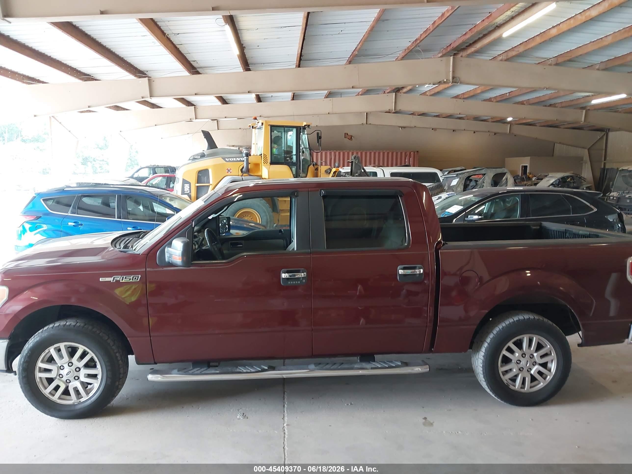 2010 Ford F-150 Fx2 Sport/xl/xlt Burgundy vin: 1FTEW1C8XAFC56432