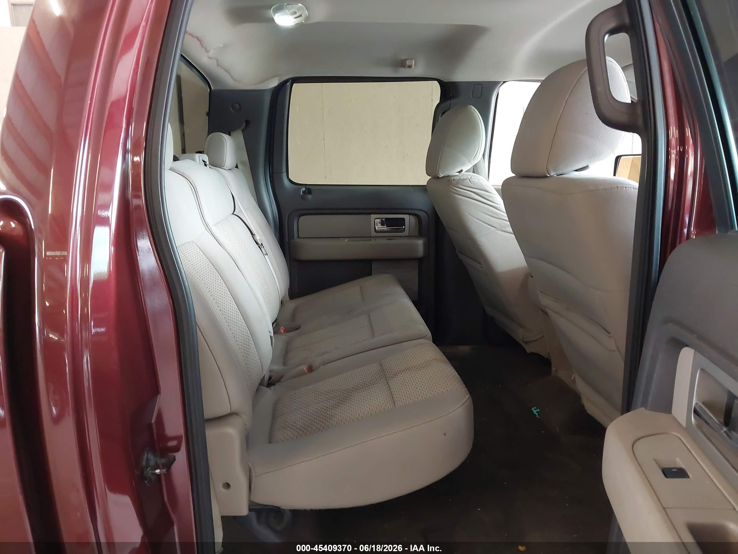 2010 Ford F-150 Fx2 Sport/xl/xlt Burgundy vin: 1FTEW1C8XAFC56432