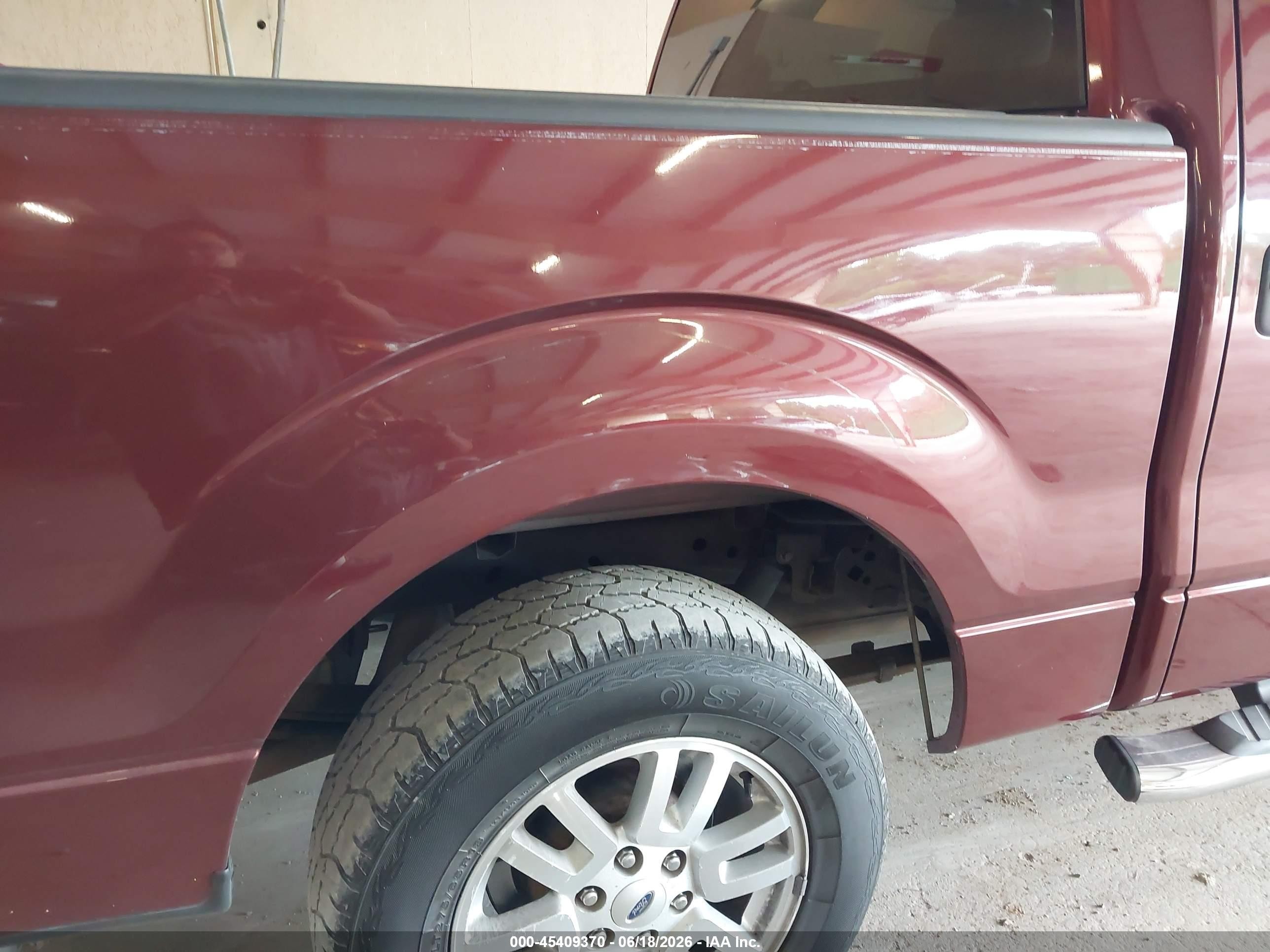 2010 Ford F-150 Fx2 Sport/xl/xlt Burgundy vin: 1FTEW1C8XAFC56432