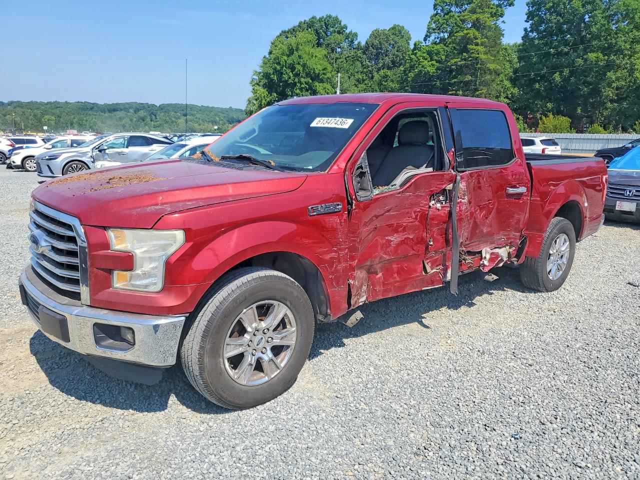 2015 Ford F150 Supercrew Red vin: 1FTEW1C8XFFC87557