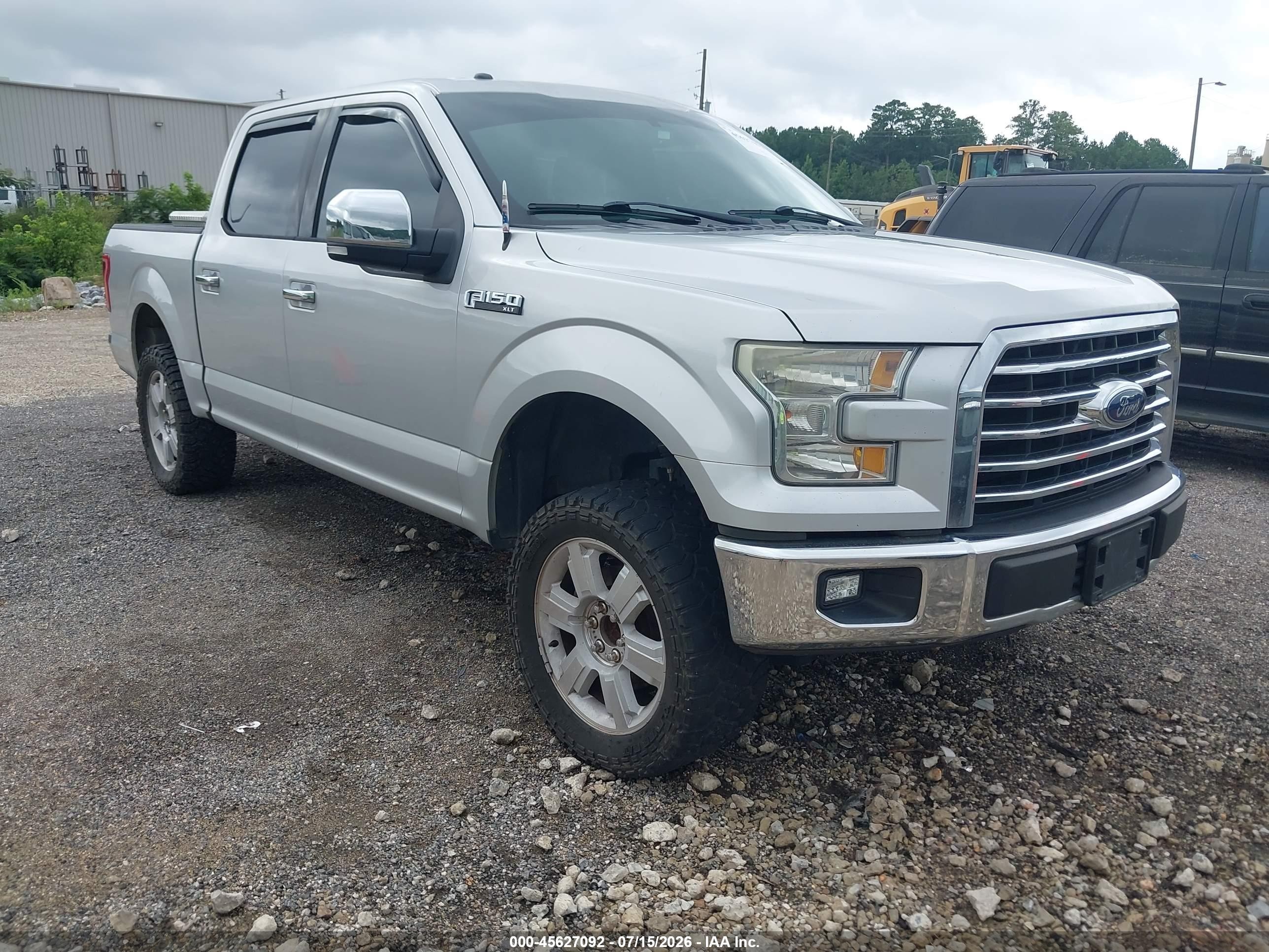 2015 Ford F-150 Xlt Silver vin: 1FTEW1C8XFFD02719