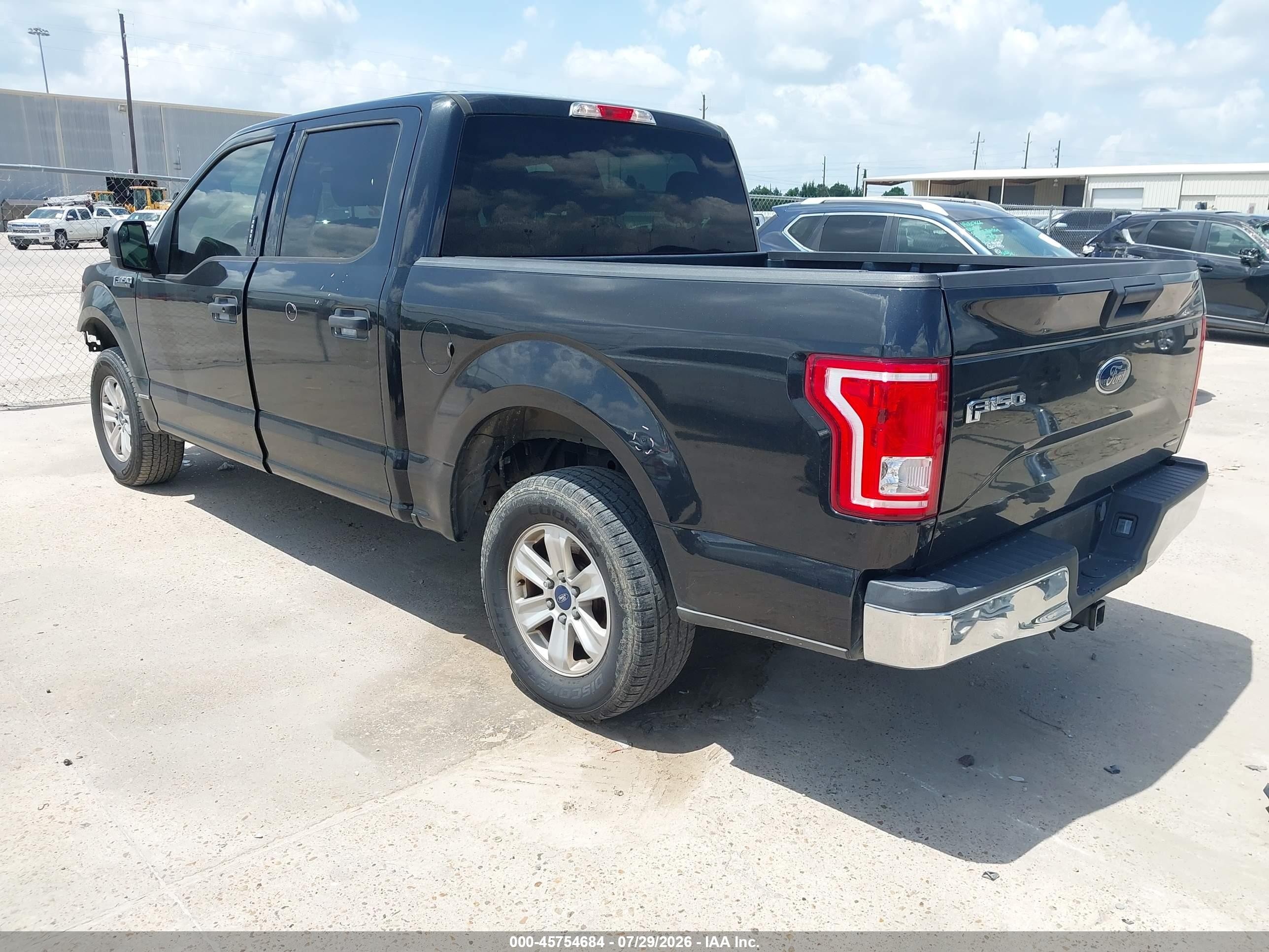 2015 Ford F-150 Xlt Black vin: 1FTEW1C8XFKF01292
