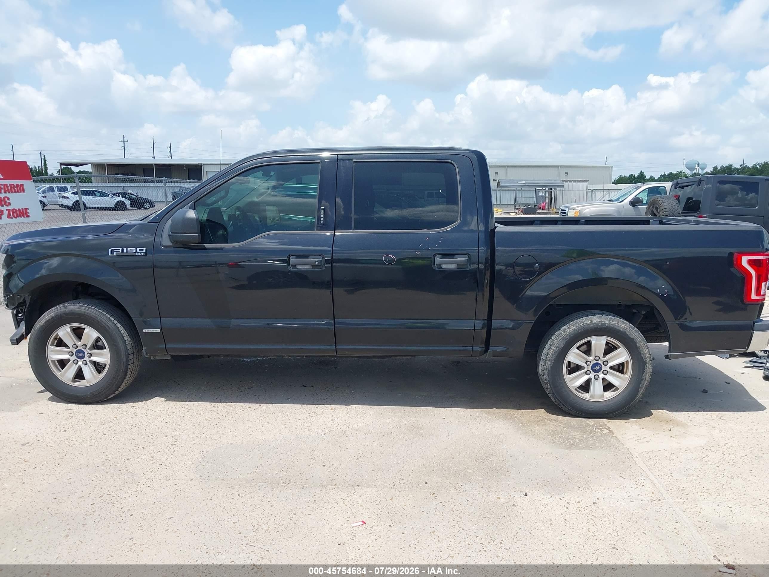 2015 Ford F-150 Xlt Black vin: 1FTEW1C8XFKF01292