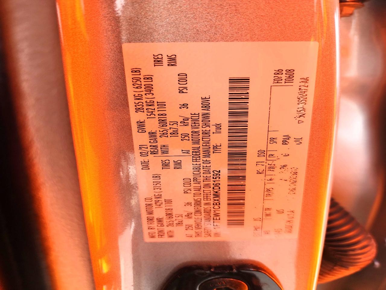 2021 Ford F150 Supercrew Silver vin: 1FTEW1CBXMKD61592