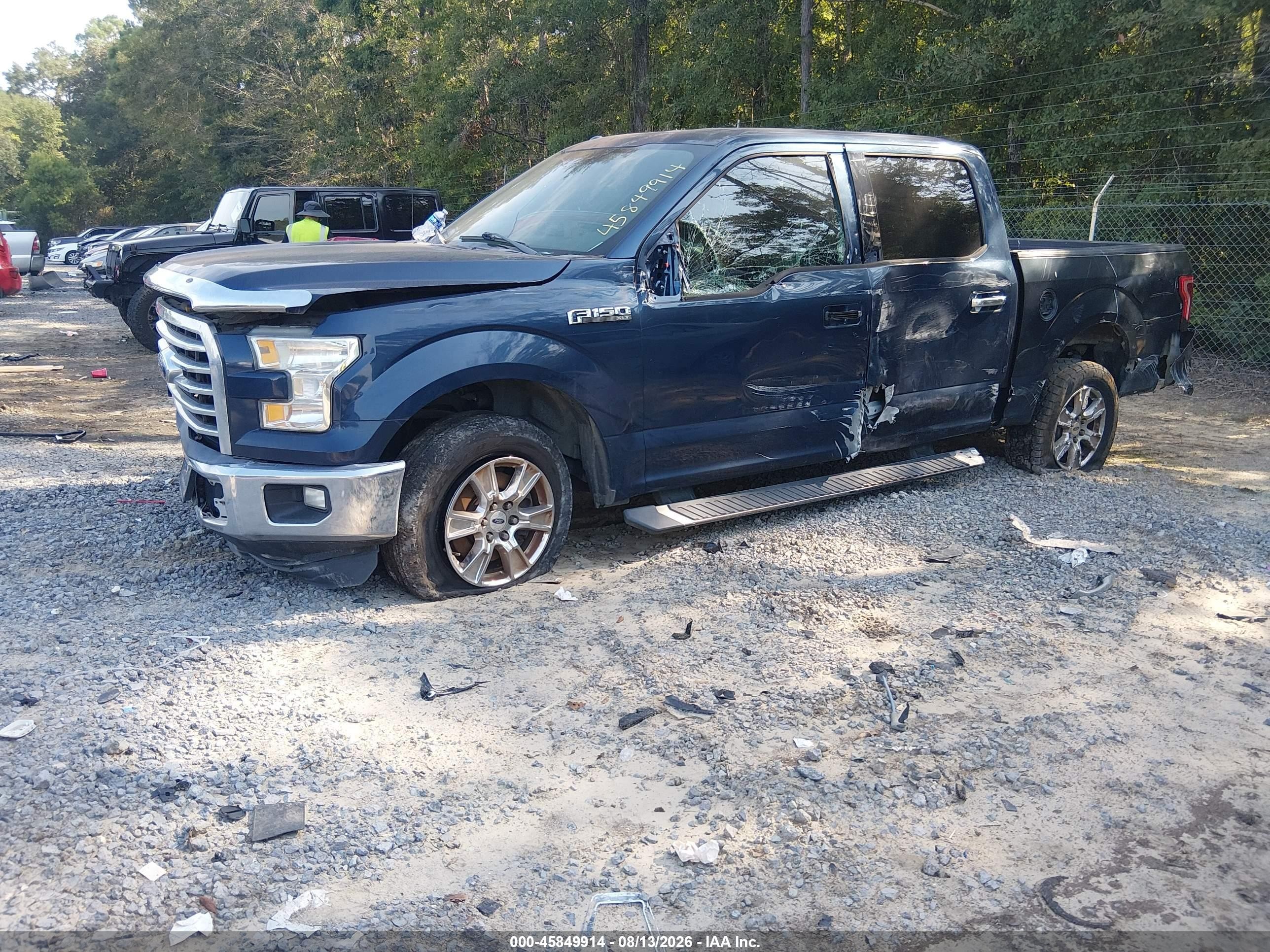 2015 Ford F-150 Xlt Blue vin: 1FTEW1CF0FFA66581