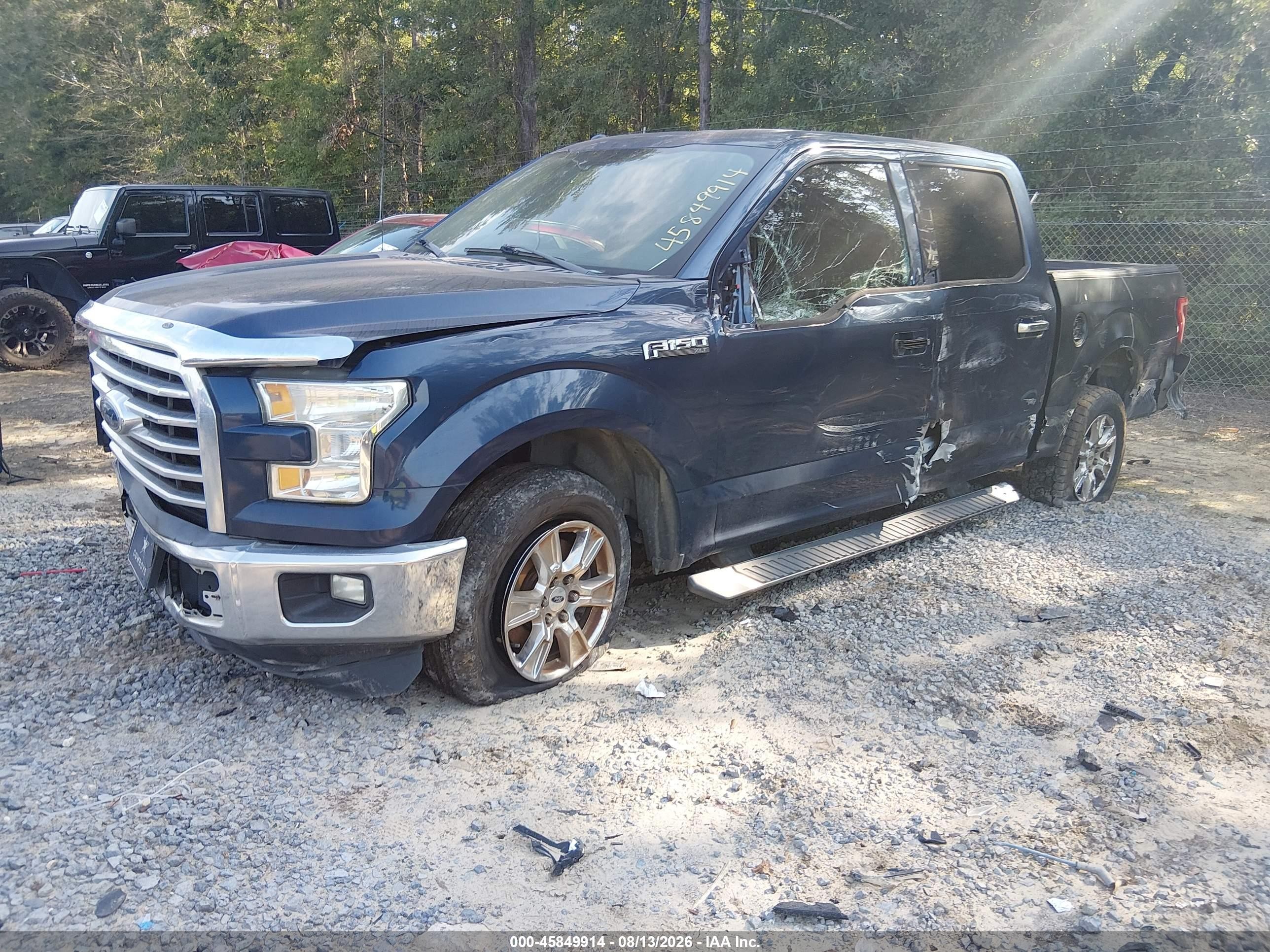 2015 Ford F-150 Xlt Blue vin: 1FTEW1CF0FFA66581