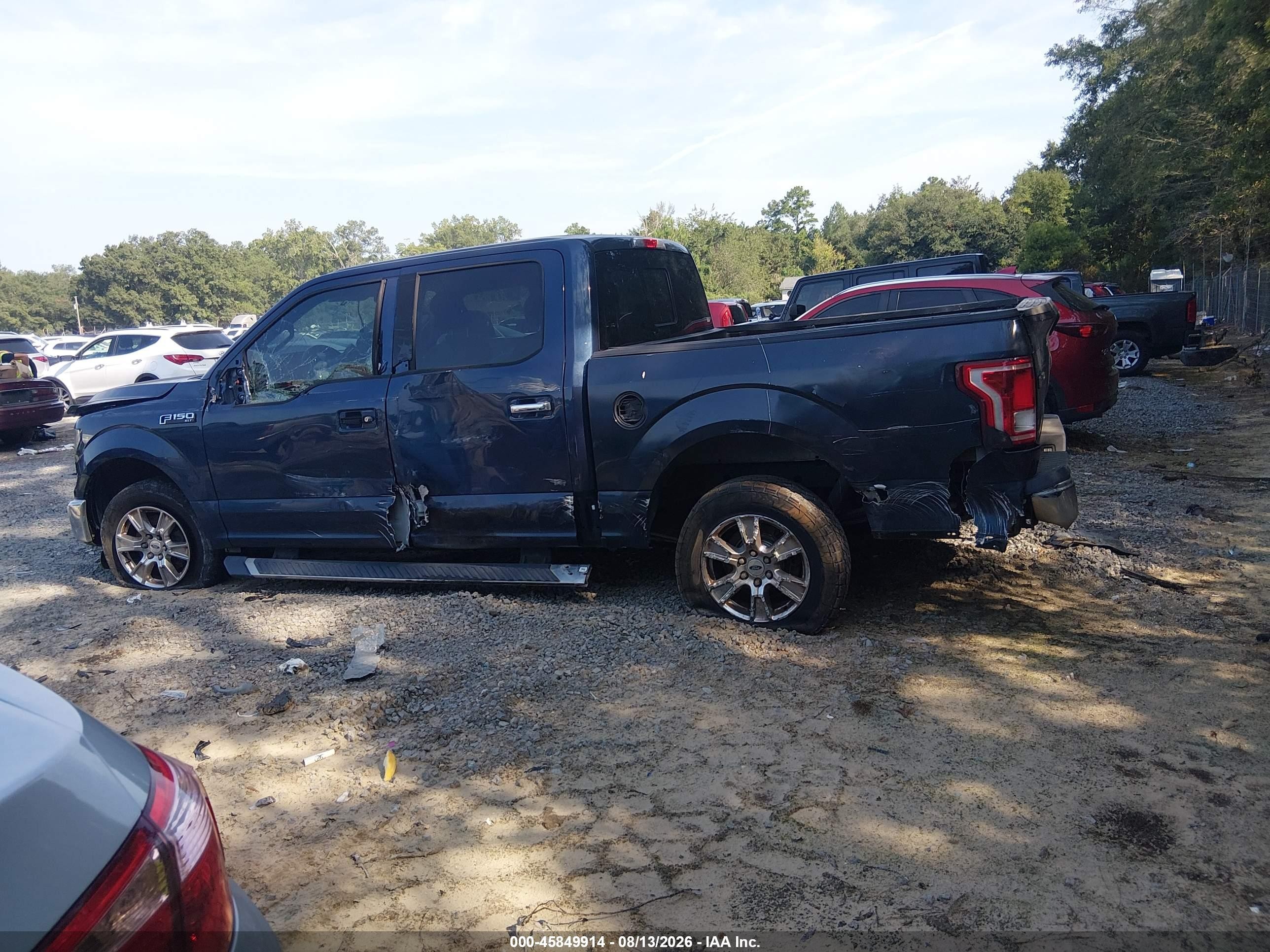 2015 Ford F-150 Xlt Blue vin: 1FTEW1CF0FFA66581