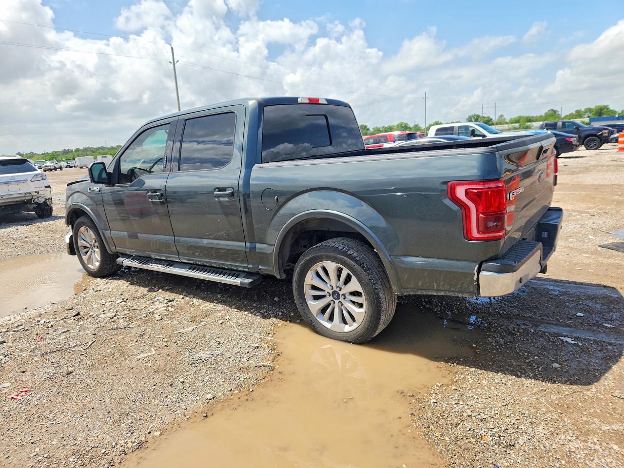 2015 Ford F150 Supercrew Gray vin: 1FTEW1CF0FKF01297