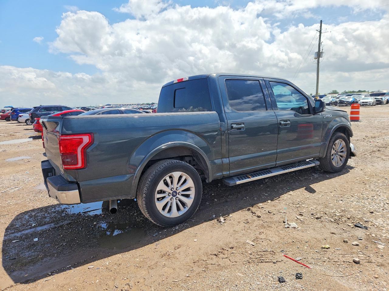 2015 Ford F150 Supercrew Gray vin: 1FTEW1CF0FKF01297