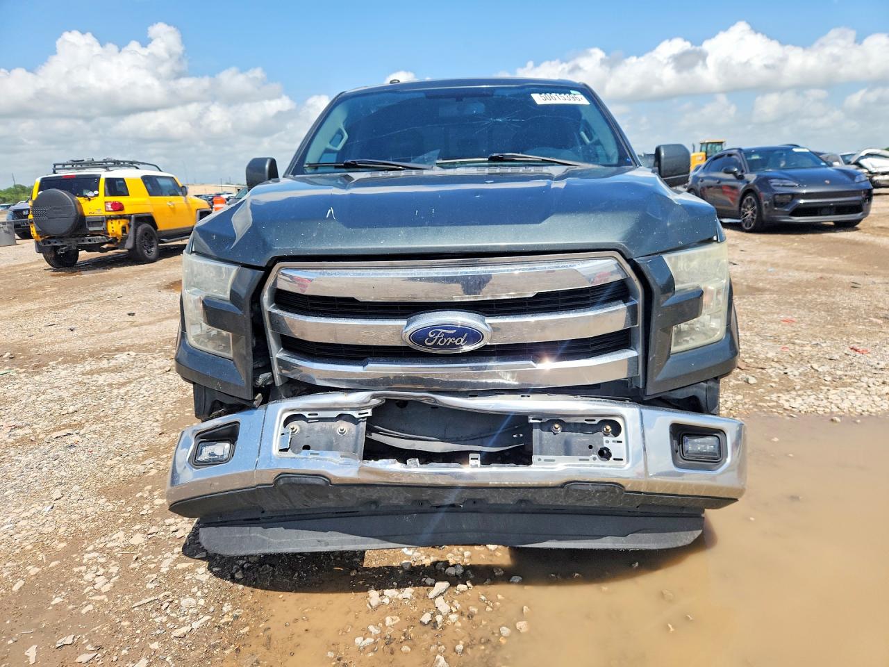 2015 Ford F150 Supercrew Gray vin: 1FTEW1CF0FKF01297