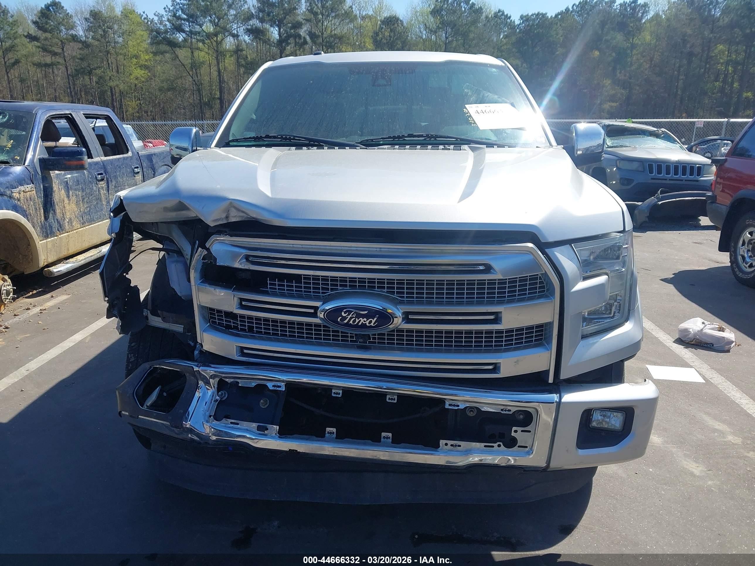 2015 Ford F-150 Platinum Silver vin: 1FTEW1CF1FFB11544
