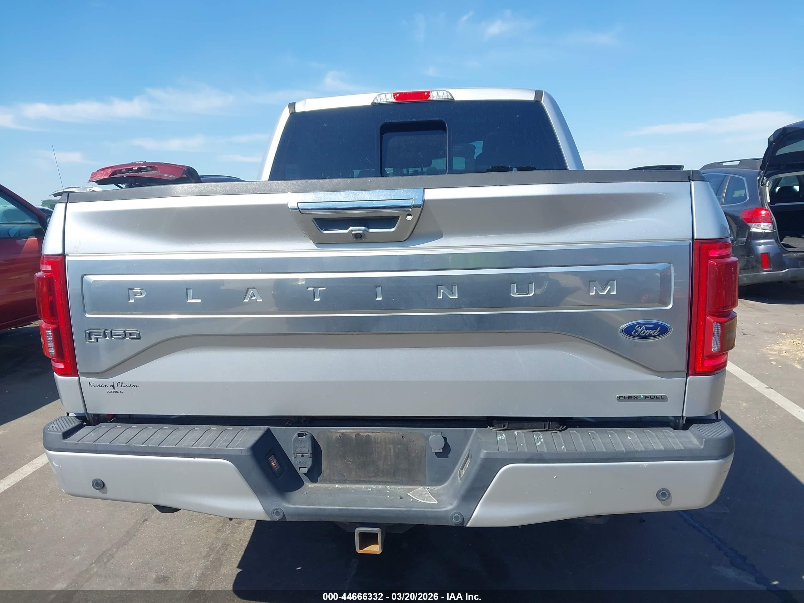 2015 Ford F-150 Platinum Silver vin: 1FTEW1CF1FFB11544