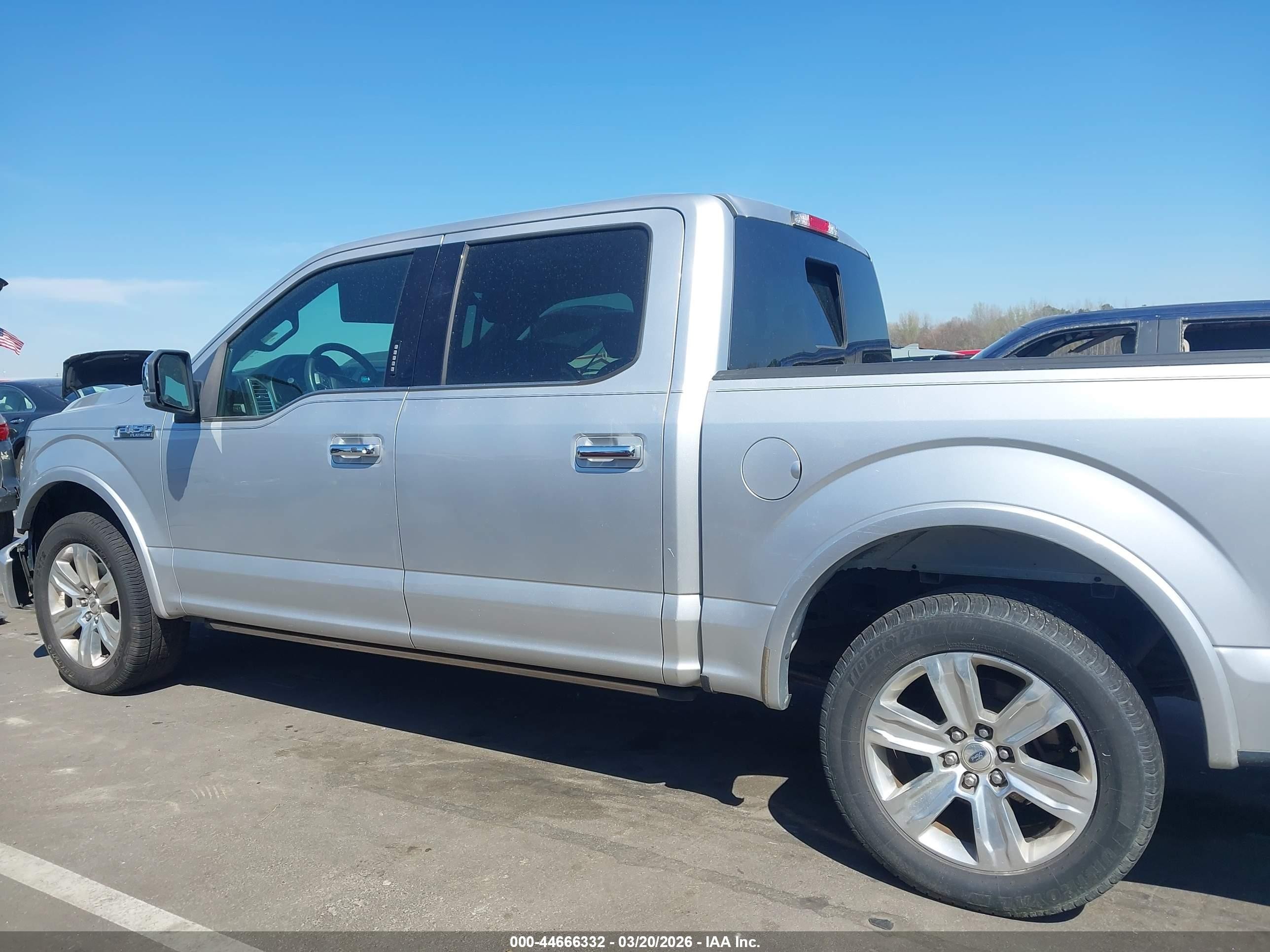 2015 Ford F-150 Platinum Silver vin: 1FTEW1CF1FFB11544