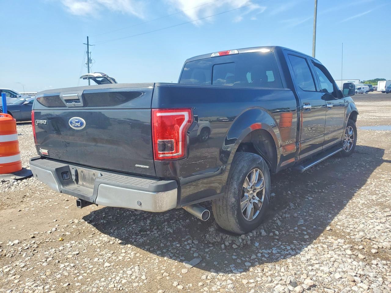 2015 Ford F150 Gray vin: 1FTEW1CF3FKE83121