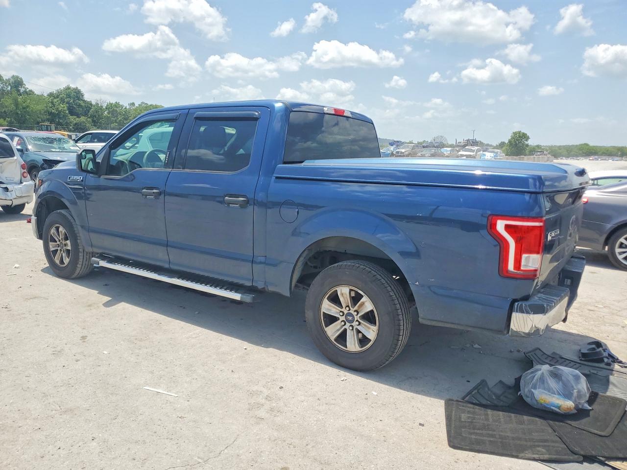 2015 Ford F150 Supercrew Blue vin: 1FTEW1CF4FKD07534
