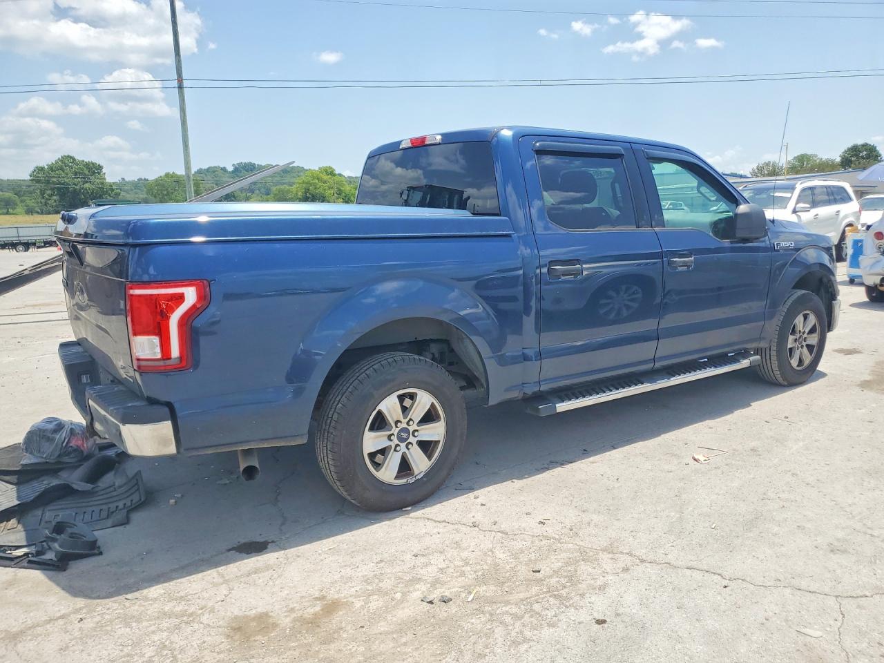 2015 Ford F150 Supercrew Blue vin: 1FTEW1CF4FKD07534