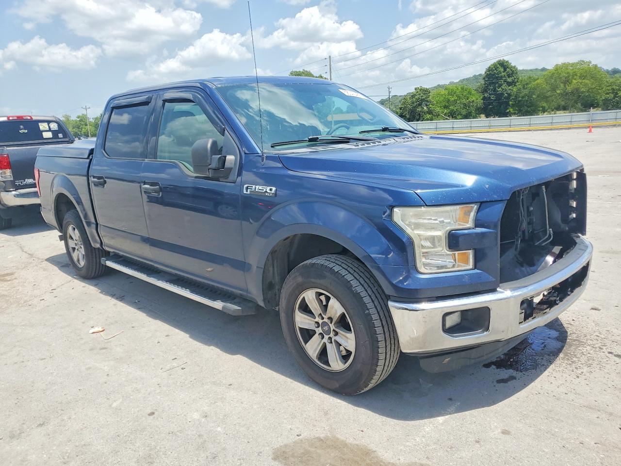 2015 Ford F150 Supercrew Blue vin: 1FTEW1CF4FKD07534