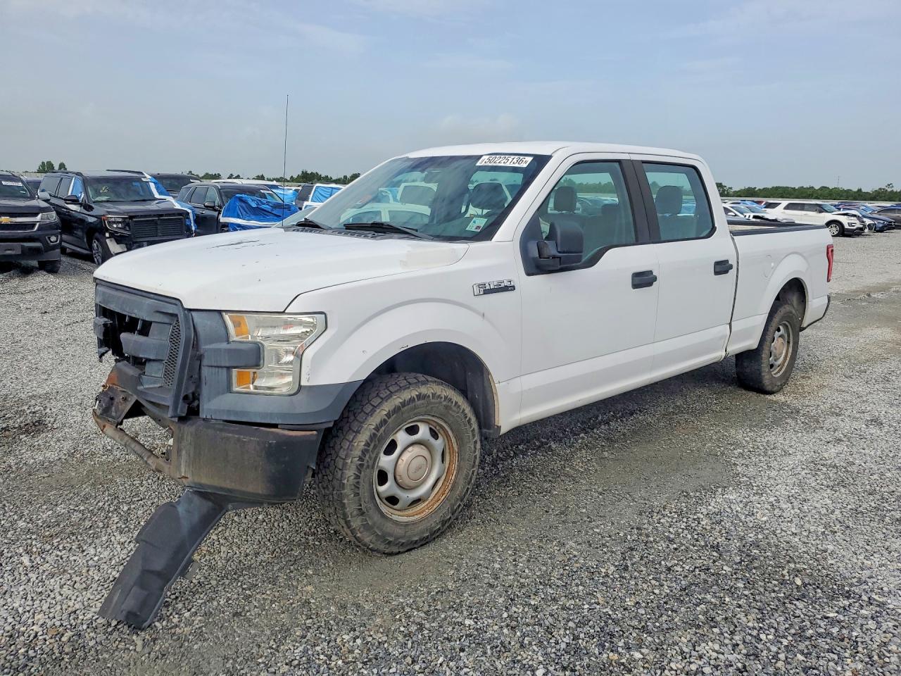 2015 Ford F150 Supercrew White vin: 1FTEW1CF4FKD30098