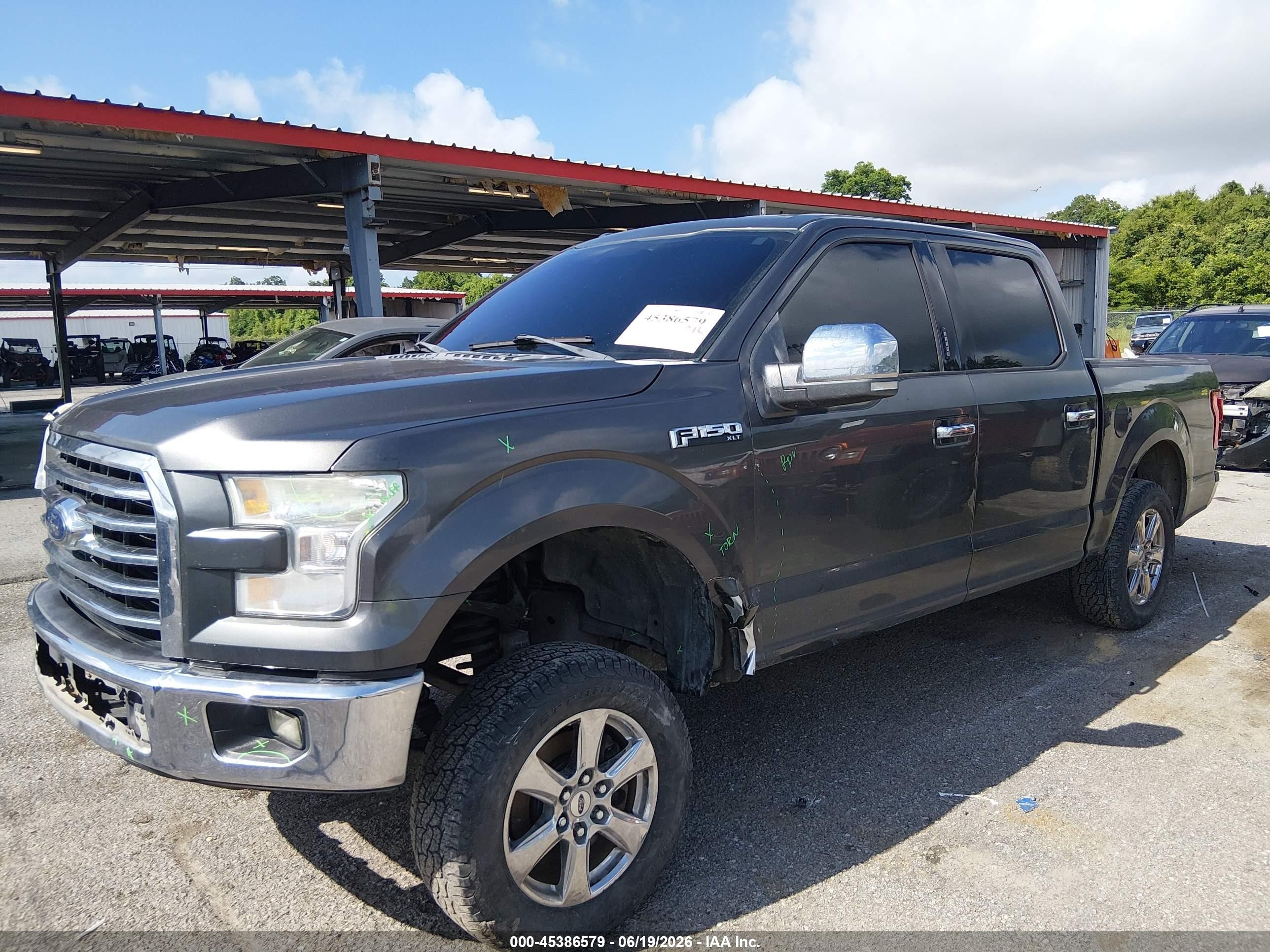 2015 Ford F-150 Xlt Серый vin: 1FTEW1CF4FKD32644