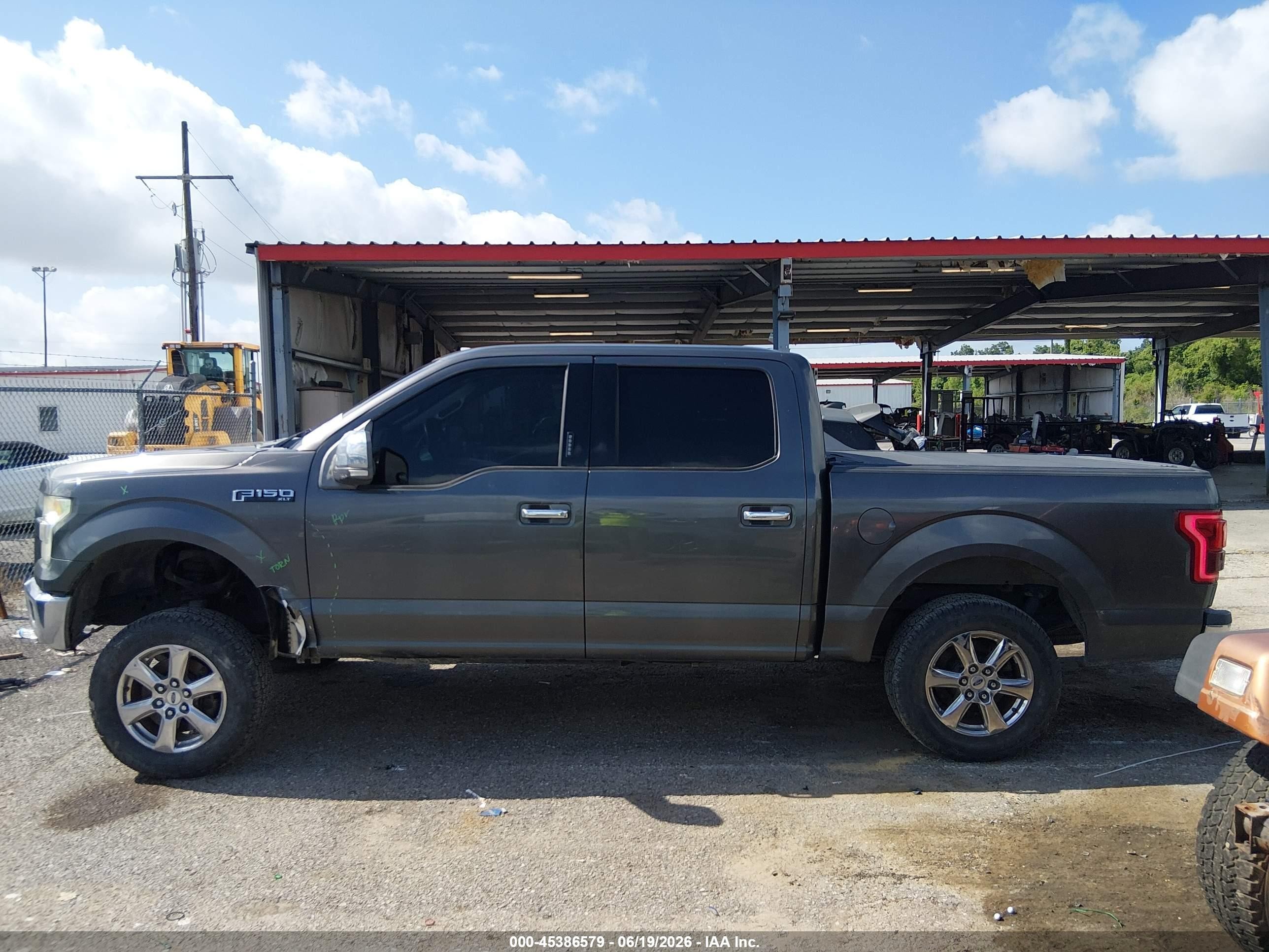 2015 Ford F-150 Xlt Серый vin: 1FTEW1CF4FKD32644