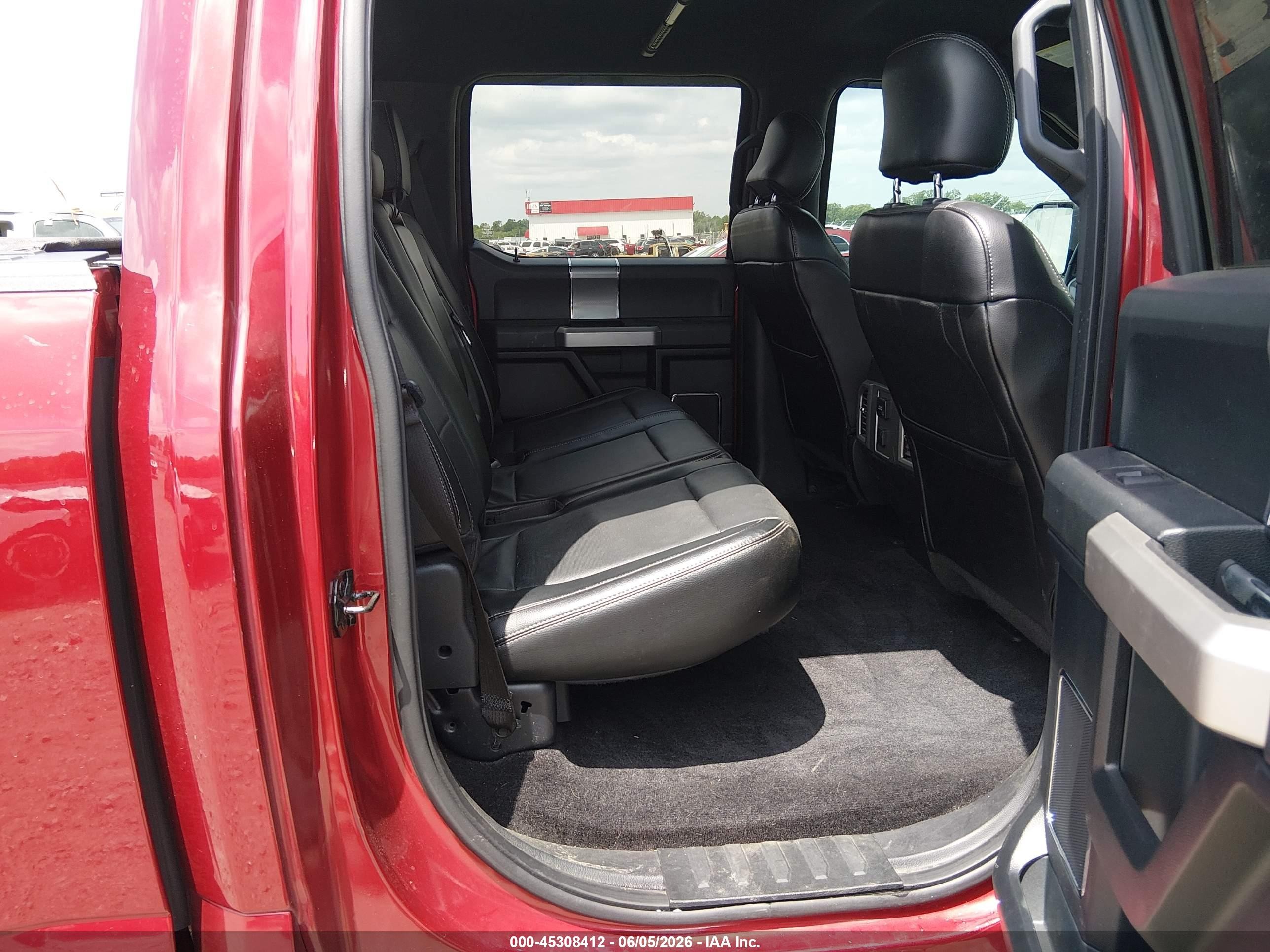 2015 Ford F-150 Lariat Red vin: 1FTEW1CF4FKD75056