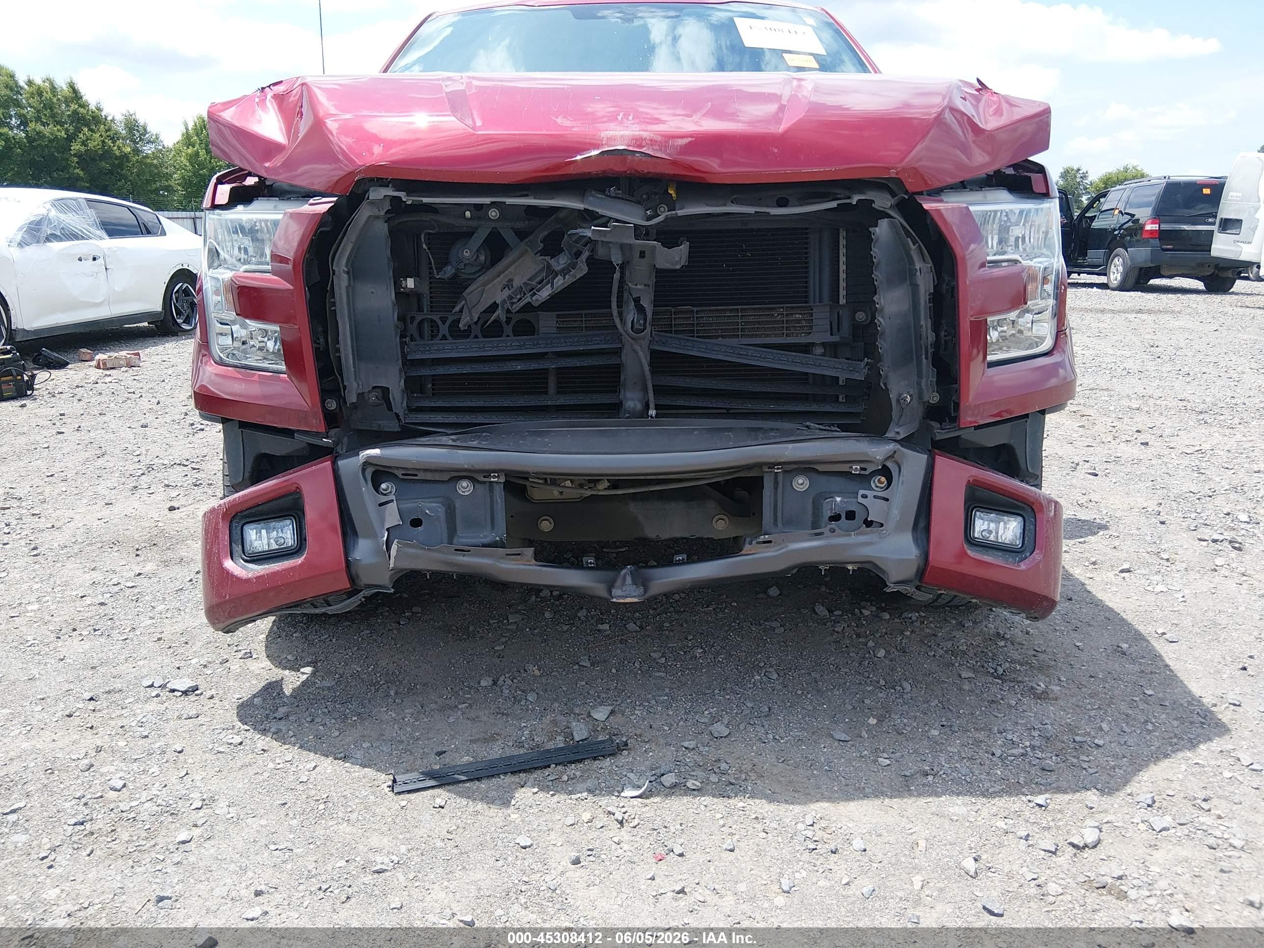 2015 Ford F-150 Lariat Red vin: 1FTEW1CF4FKD75056
