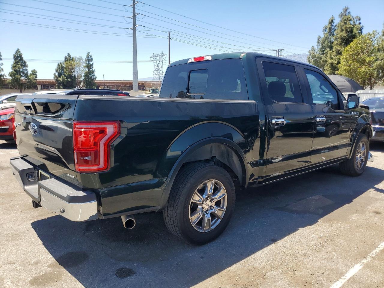 2015 Ford F150 Supercrew Зеленый vin: 1FTEW1CF5FFC22517