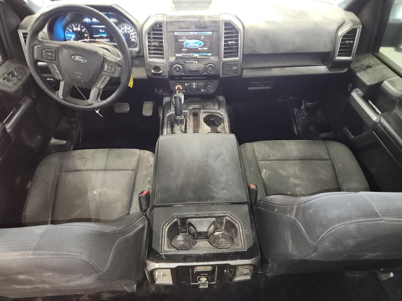 2015 Ford F150 Supercrew White vin: 1FTEW1CF5FFC98500 Damage: Left Front Seat, Stained, Permanent