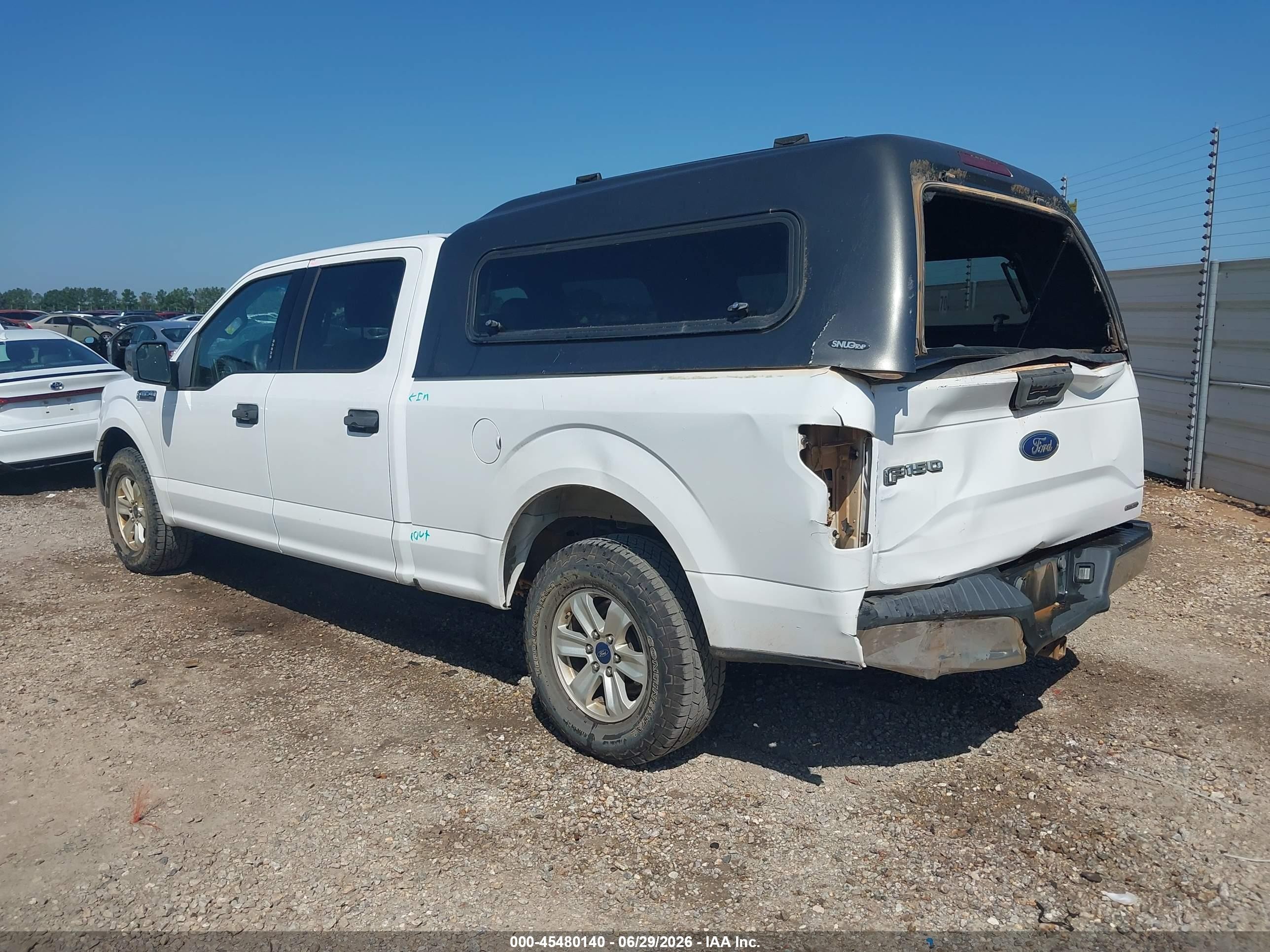 2015 Ford F-150 Xlt White vin: 1FTEW1CF5FKE54963