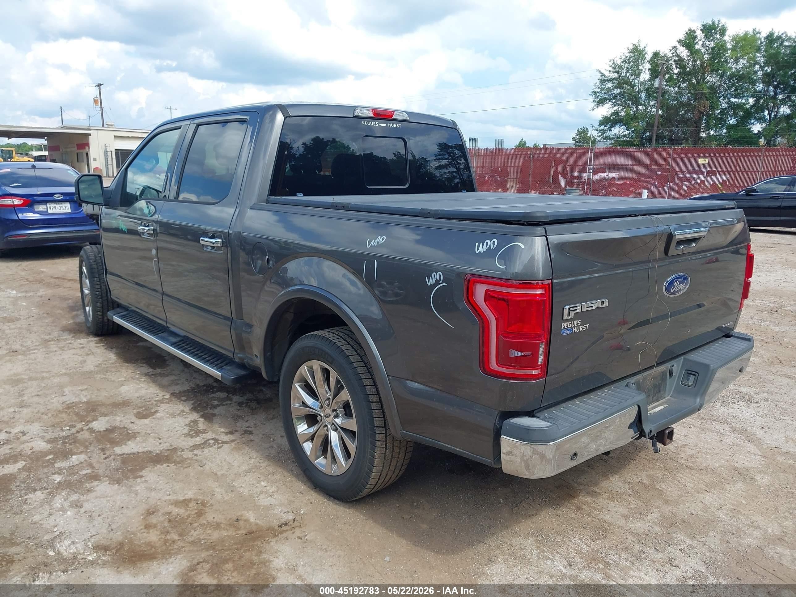 2015 Ford F-150 Lariat Black vin: 1FTEW1CF5FKE60357