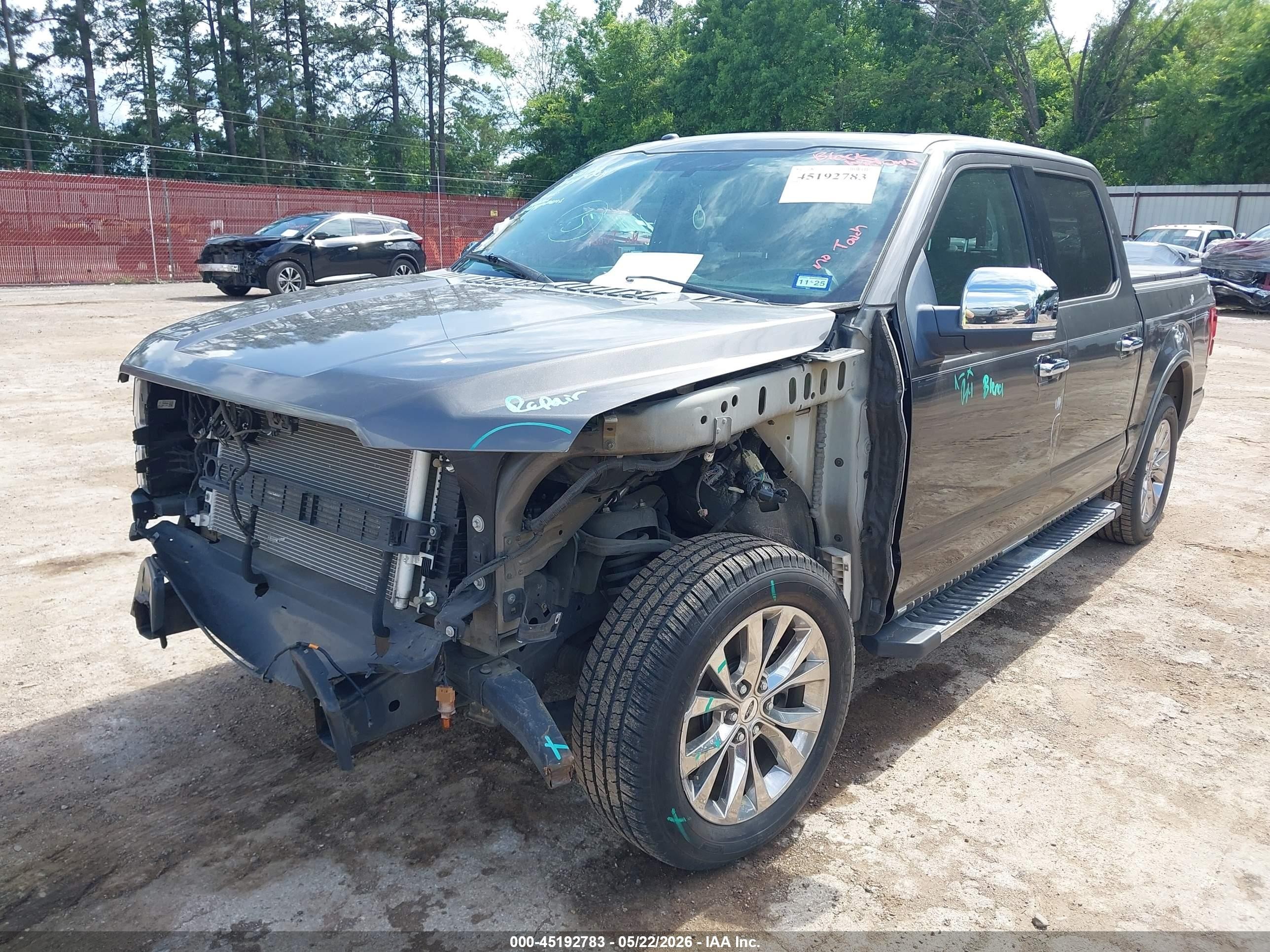 2015 Ford F-150 Lariat Black vin: 1FTEW1CF5FKE60357