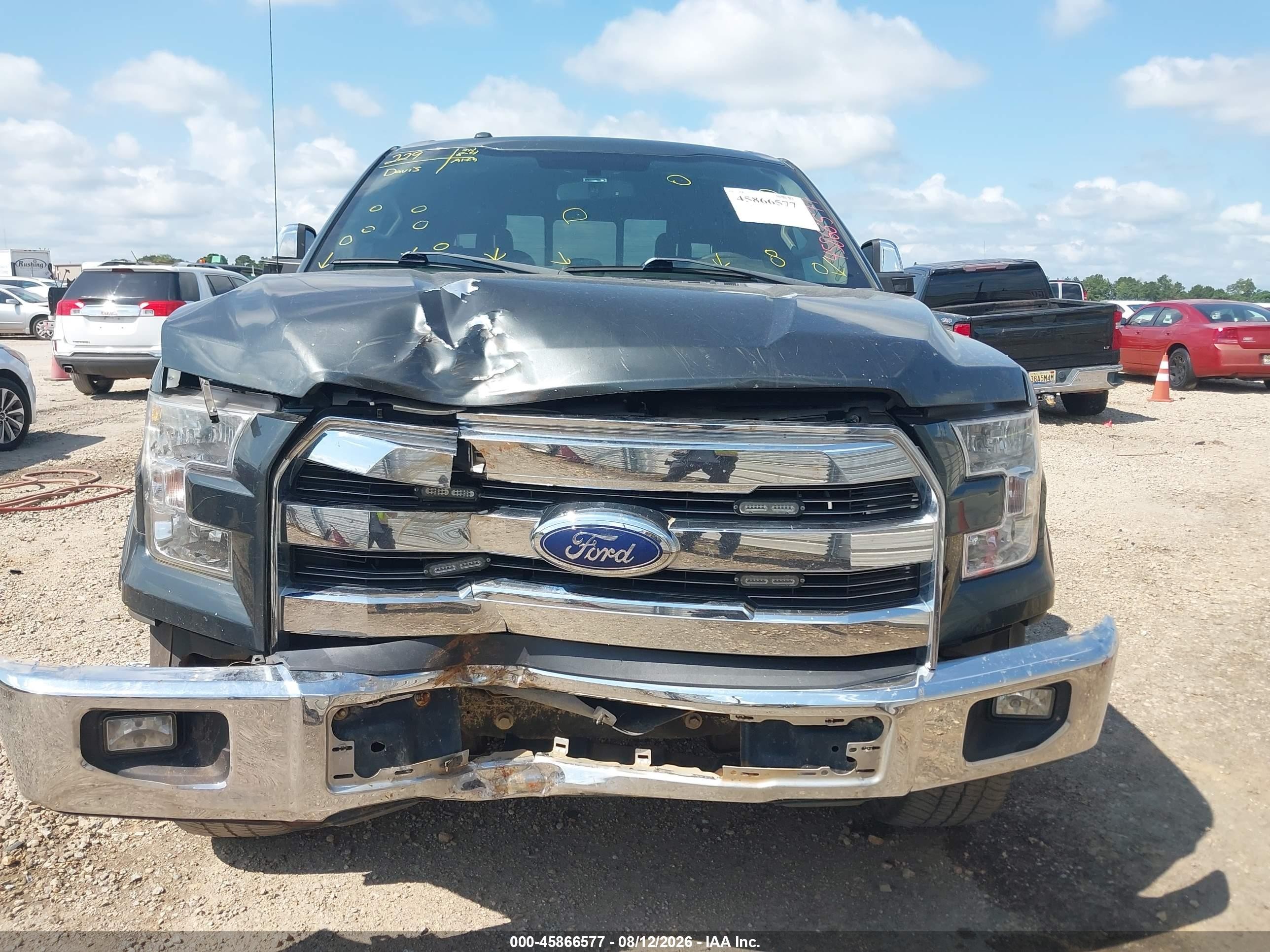 2015 Ford F-150 Lariat Black vin: 1FTEW1CF5FKE70080