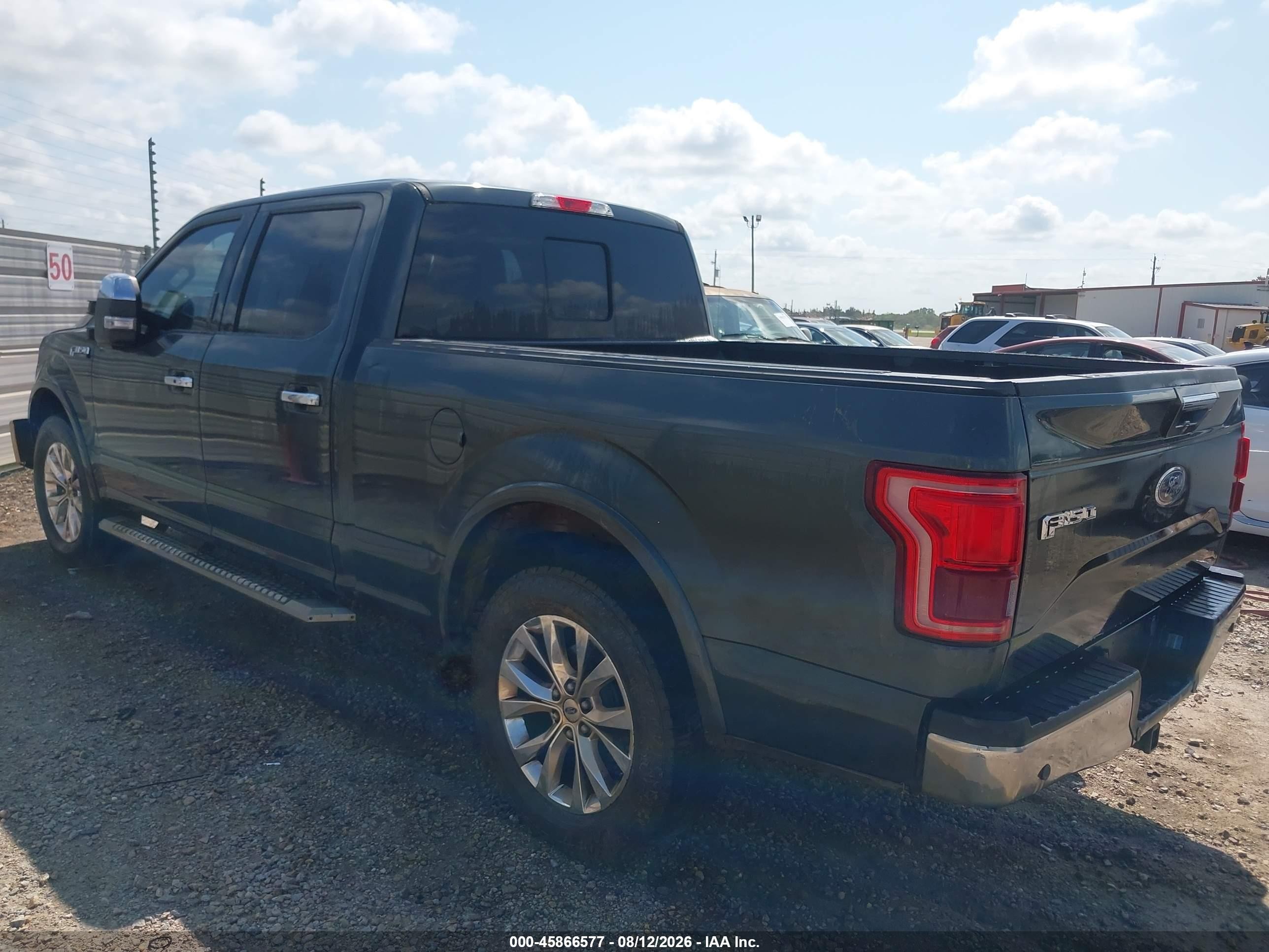 2015 Ford F-150 Lariat Black vin: 1FTEW1CF5FKE70080