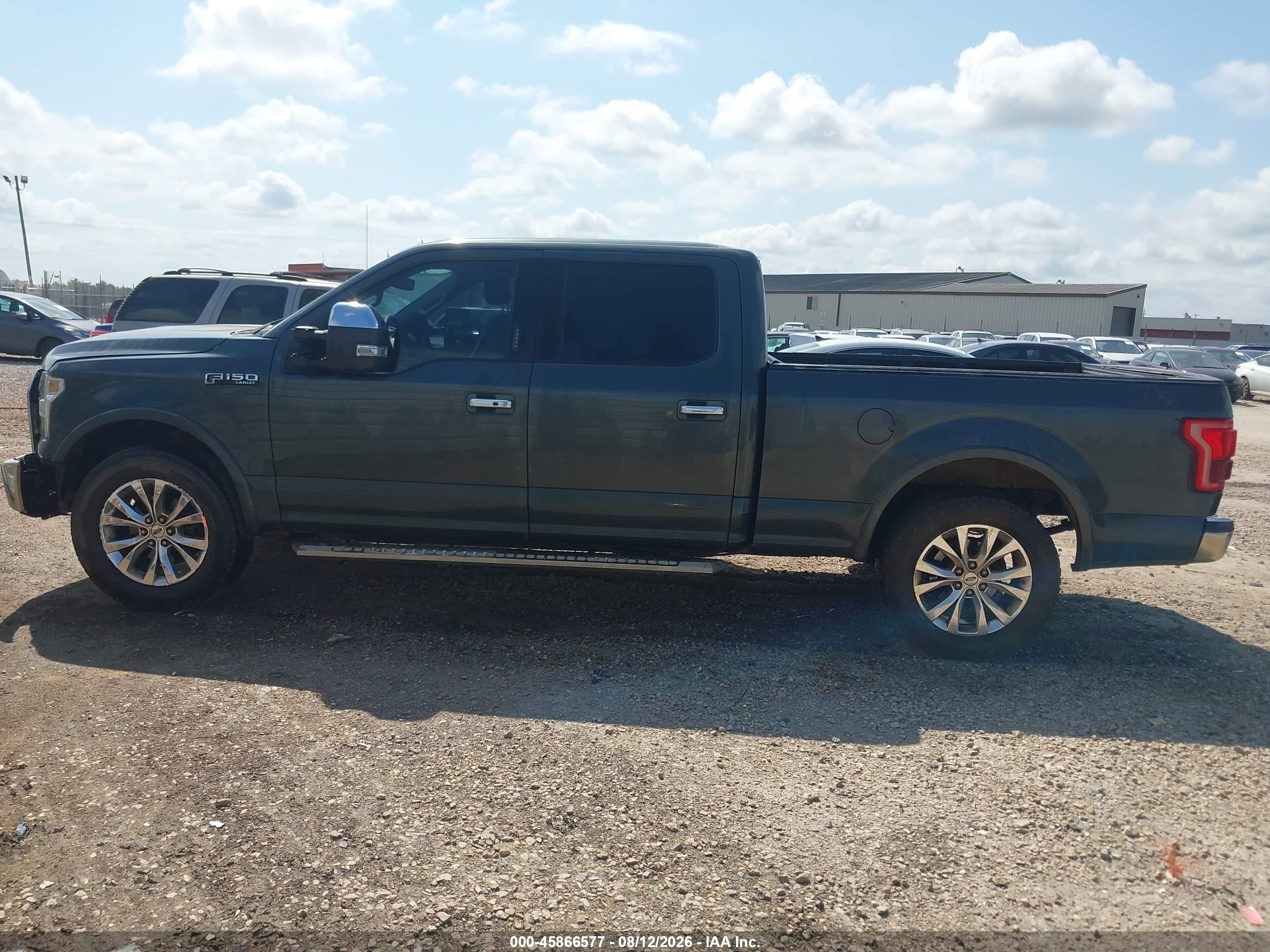 2015 Ford F-150 Lariat Black vin: 1FTEW1CF5FKE70080